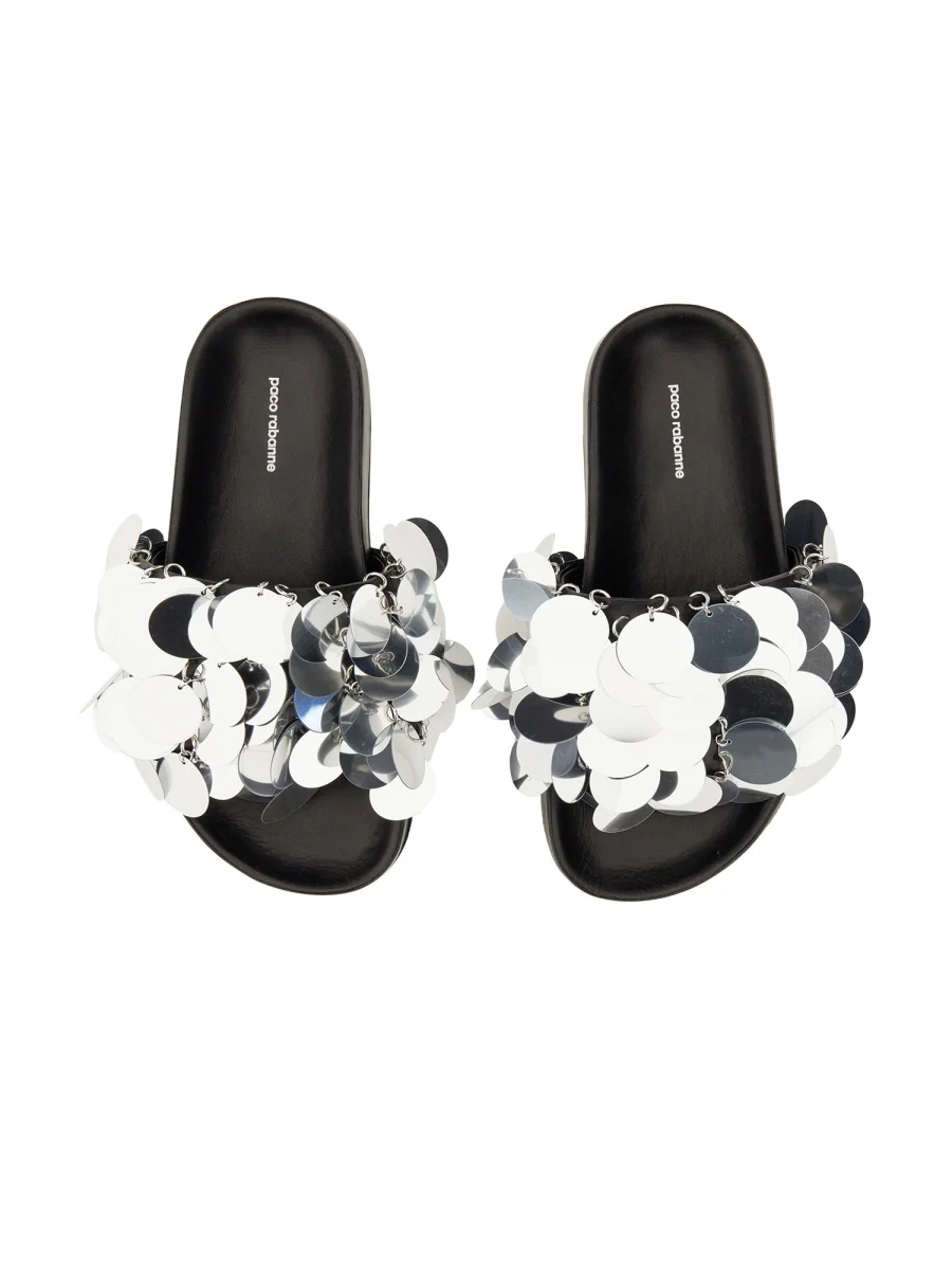 PACO RABANNE Sparkle Disc-detailing Sandals - Image 2