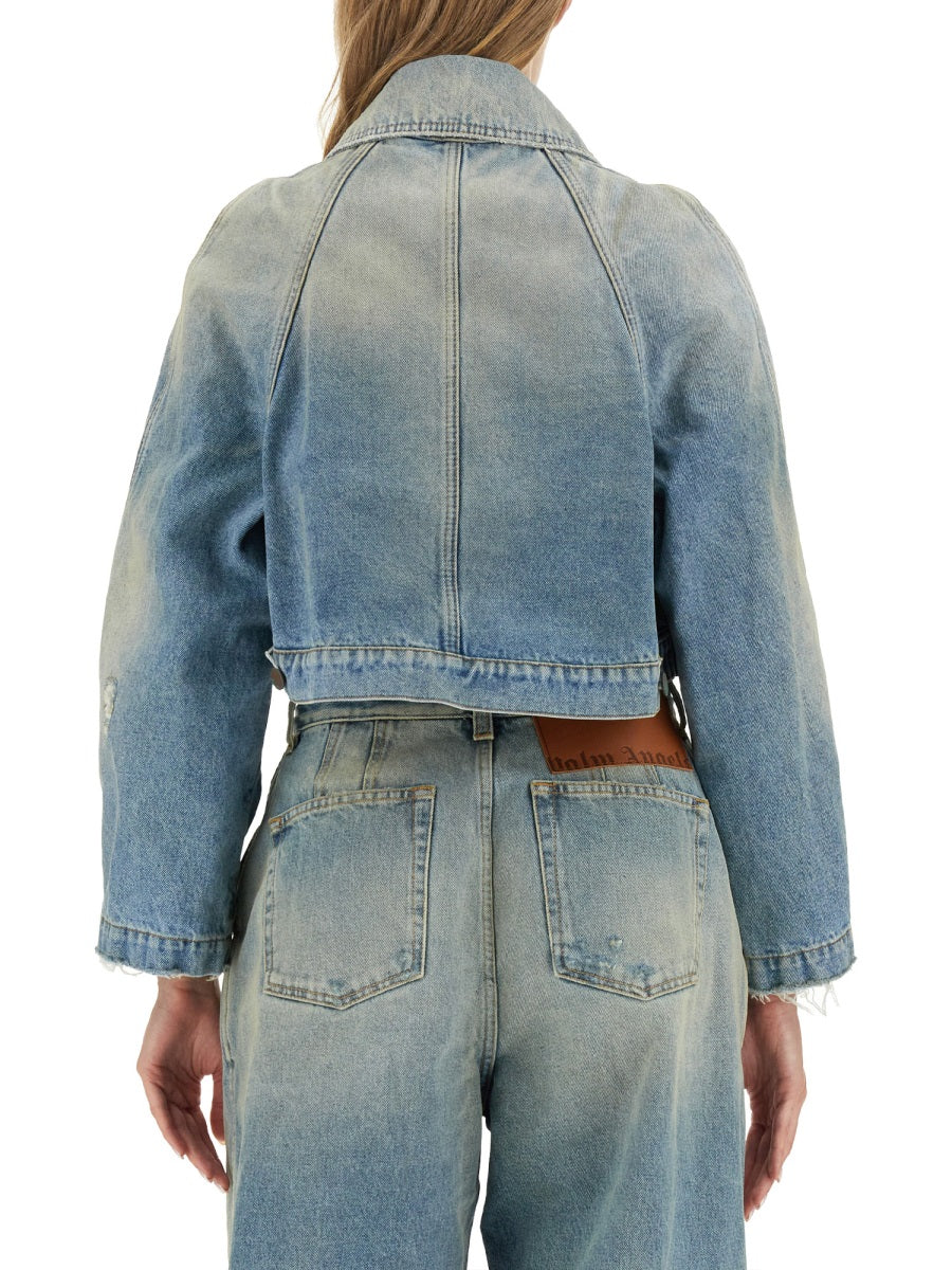Palm Angels Cotton Oversized Fit Jacket - Size S - Image 3