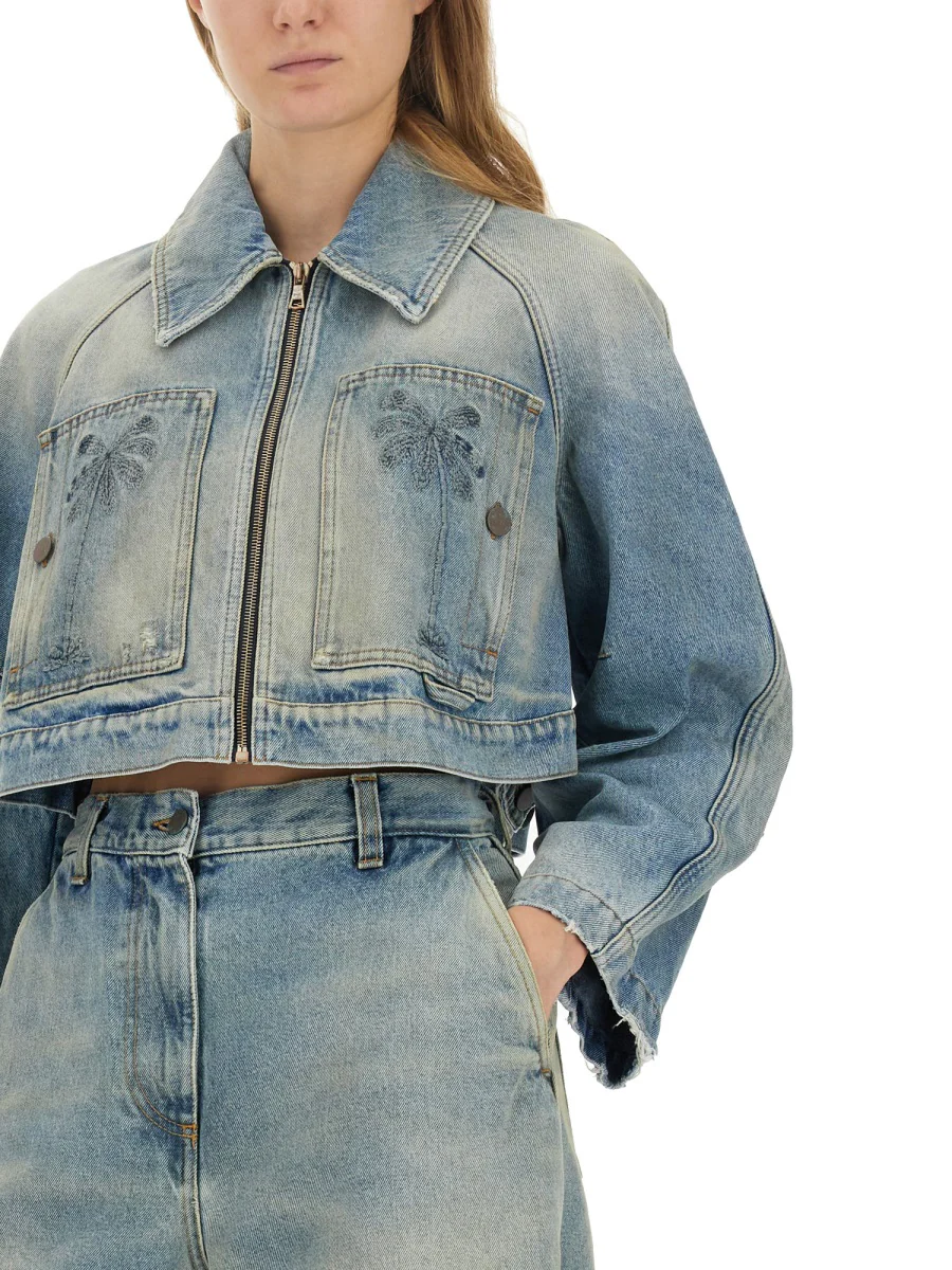 Palm Angels Cotton Oversized Fit Jacket - Size S - Image 4