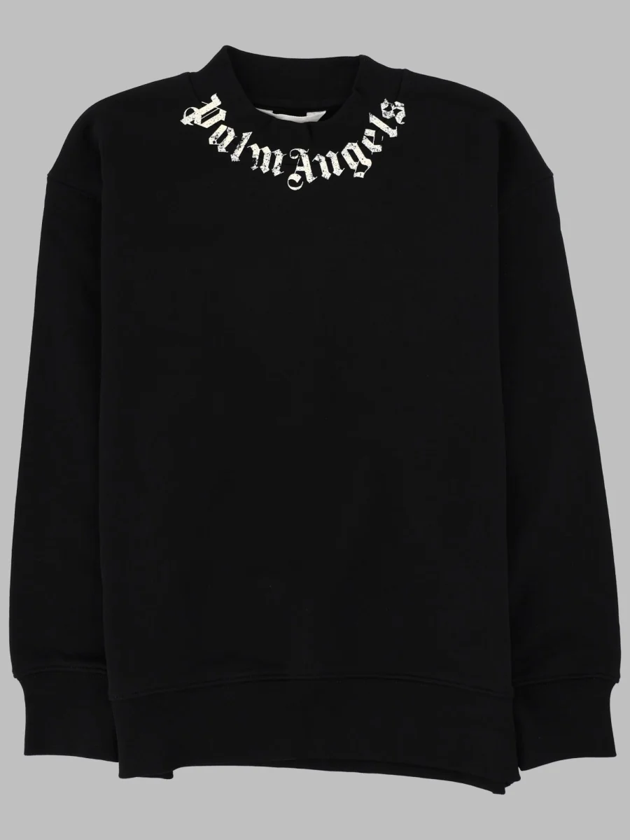 Palm Angels Mini Logo Brushed Regular Tee for Boys