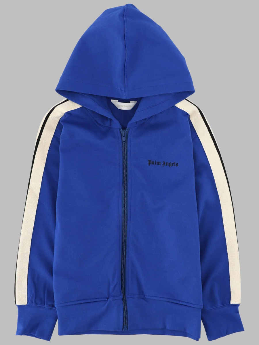 Palm Angels Mini Paint Track Full Zip Hoodie for Boys