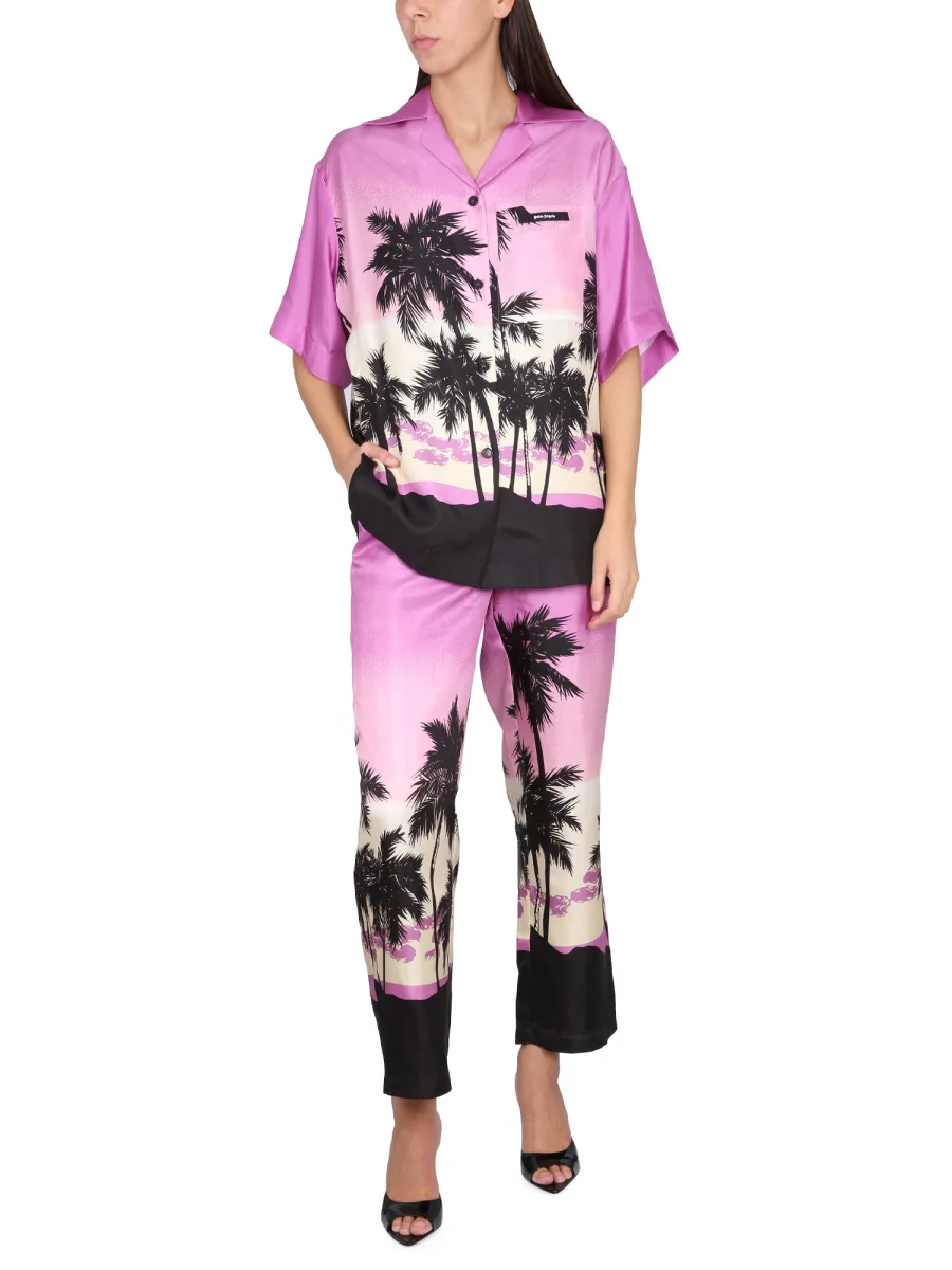 PALM ANGELS Pants with Sunset Print - Image 2
