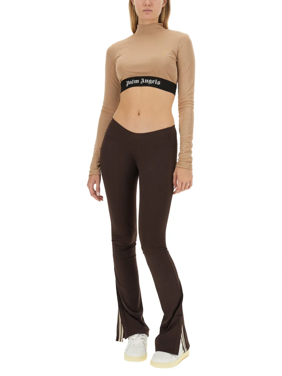 Palm Angels Slim Fit Cropped Logo Top - Image 2