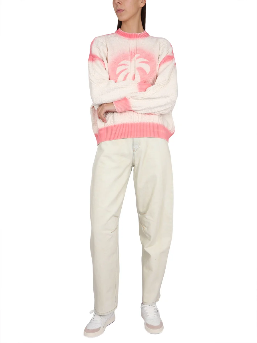 PALM ANGELS Sprayed Palm Jumper - Image 2
