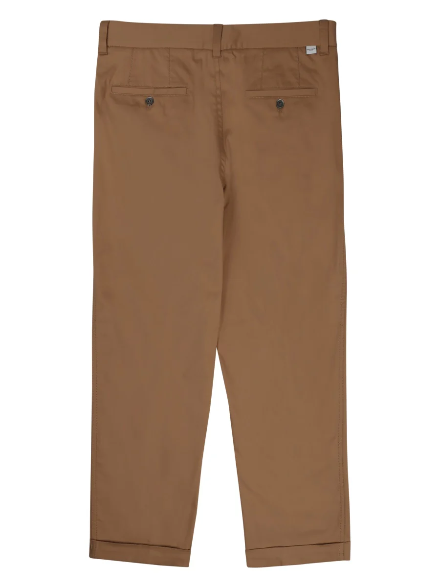 Paolo Pecora Milano Men's Stretch Cotton-Polyamide Trousers - Image 2