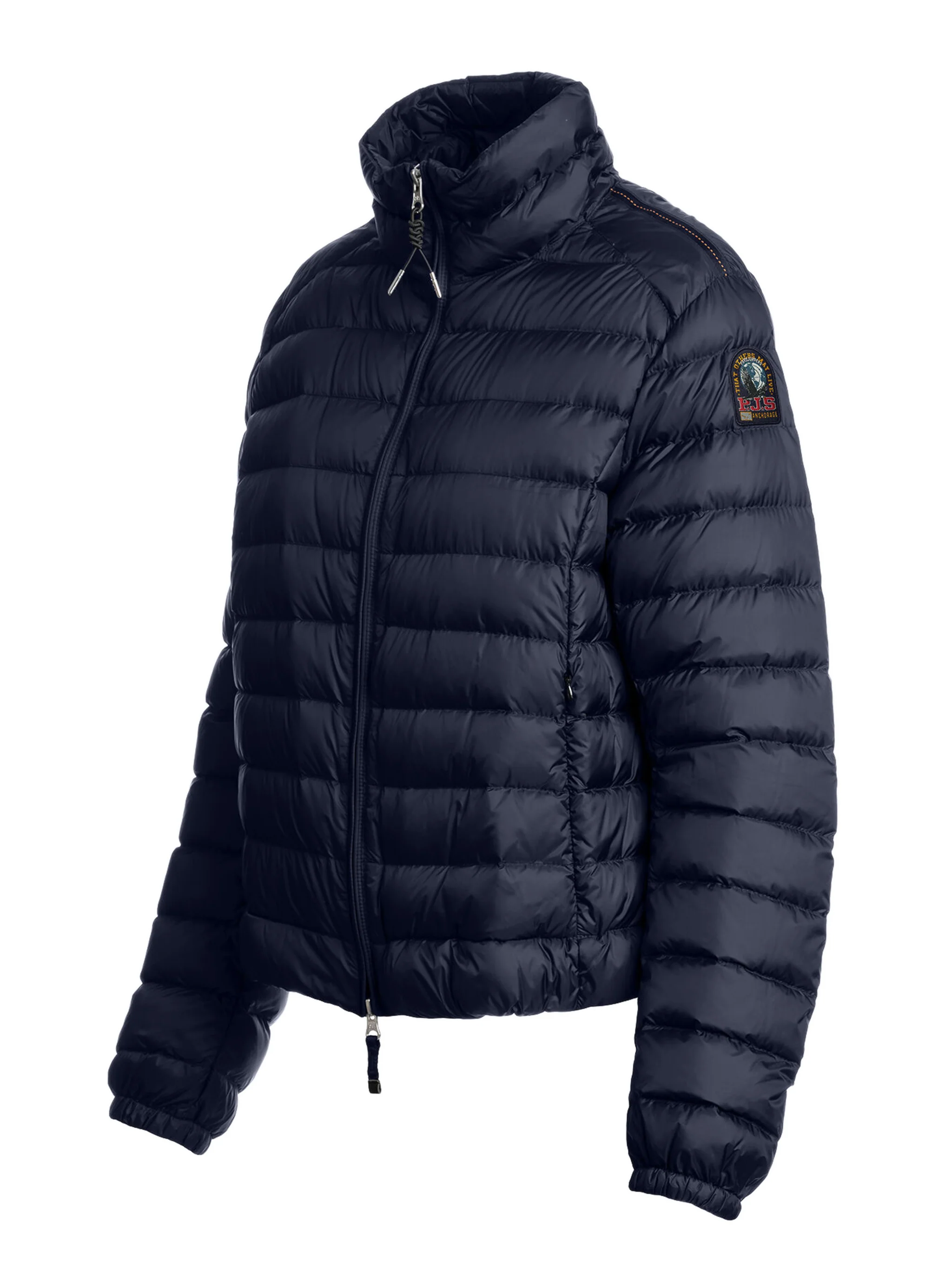 Parajumpers? Mini? (No) Woman’s Down Puffer Coat with Adjustable Drawstring Hood & Sleeve Patch - Image 3