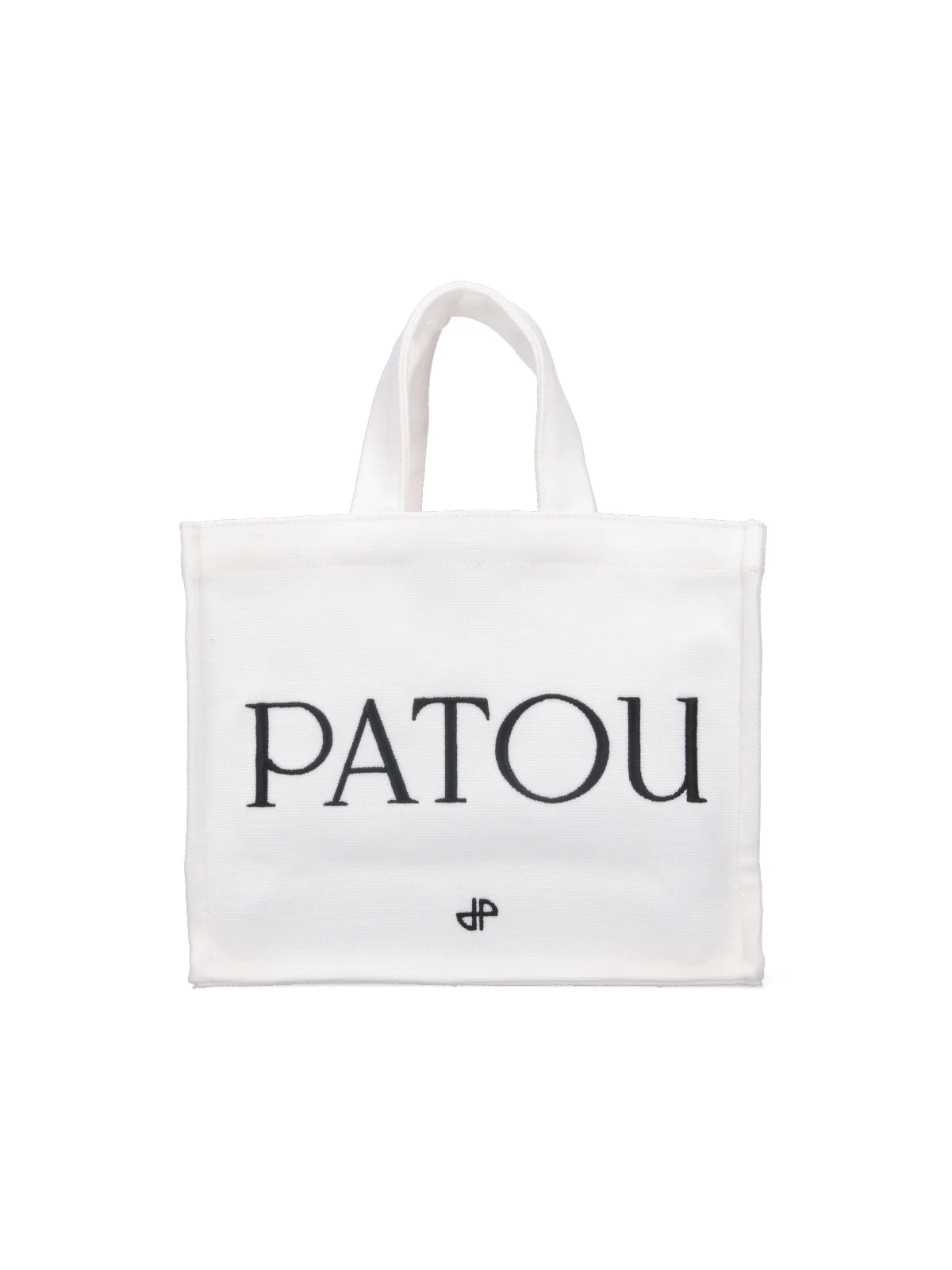 Patou Cotton Tote Bag with Ornamental Detail
