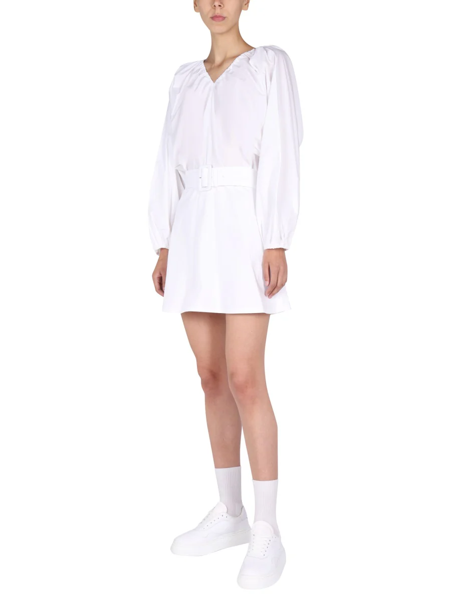 Patou Mini Balloon Sleeve Dress - Image 2