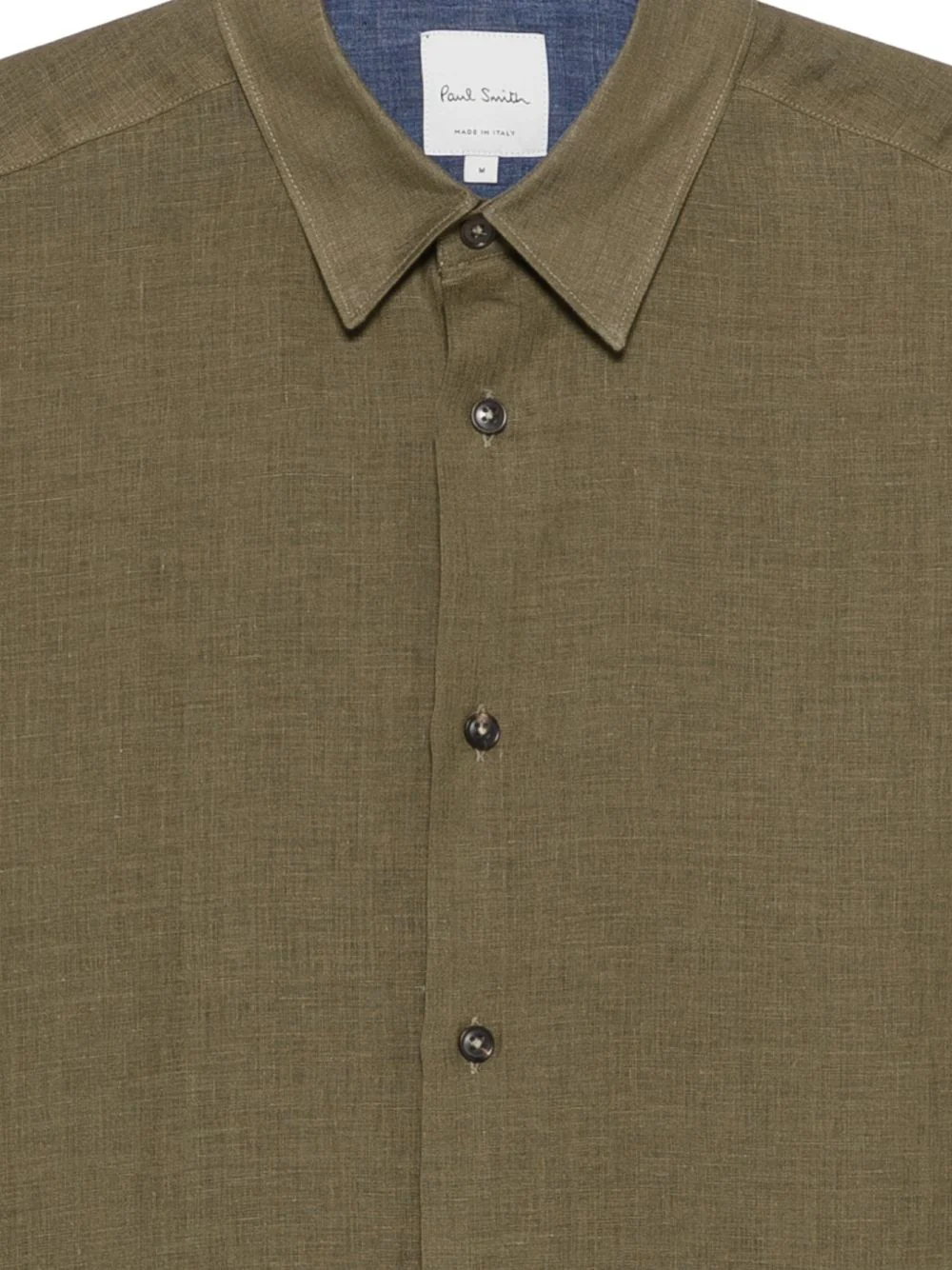 Paul Smith Button Fastening Chest Yoke Long Sleeve Shirt with Point Collar - Image 3