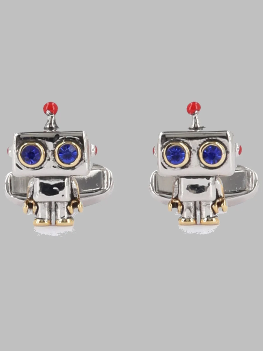 Paul Smith Men's Copper-Zinc Cufflinks with Silica Stone & Enamel