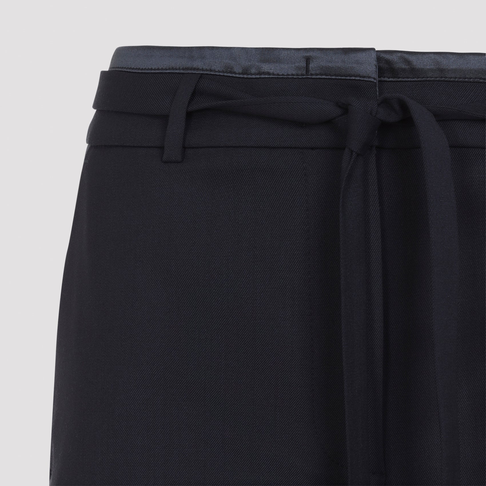Peserico Belted Regular & Straight-Leg Wool Pants - Image 6