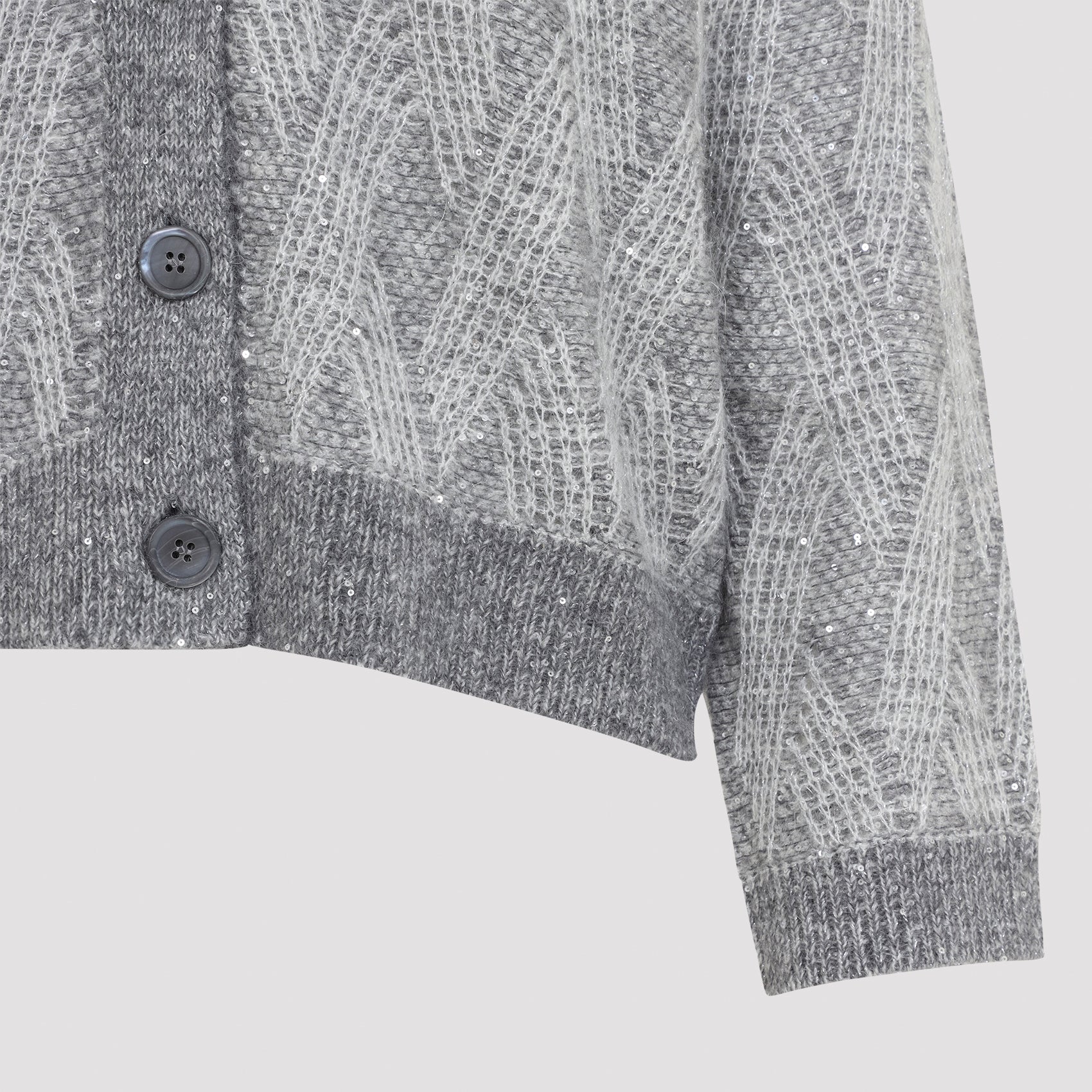 Peserico Women’s Textured Blend Cardigan Sweater - Image 5