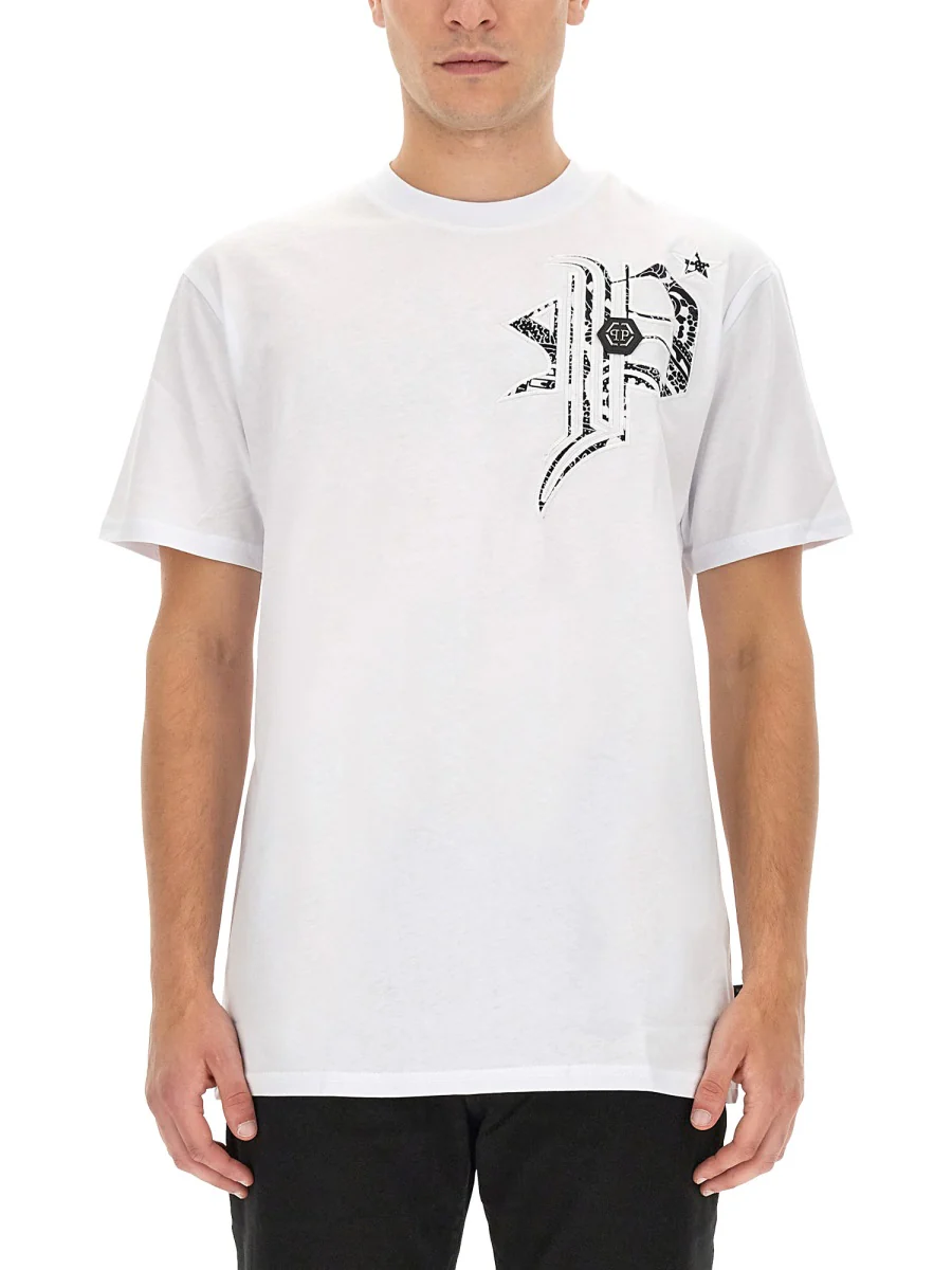PHILIPP PLEIN Logo-Printed Crewneck T-Shirt