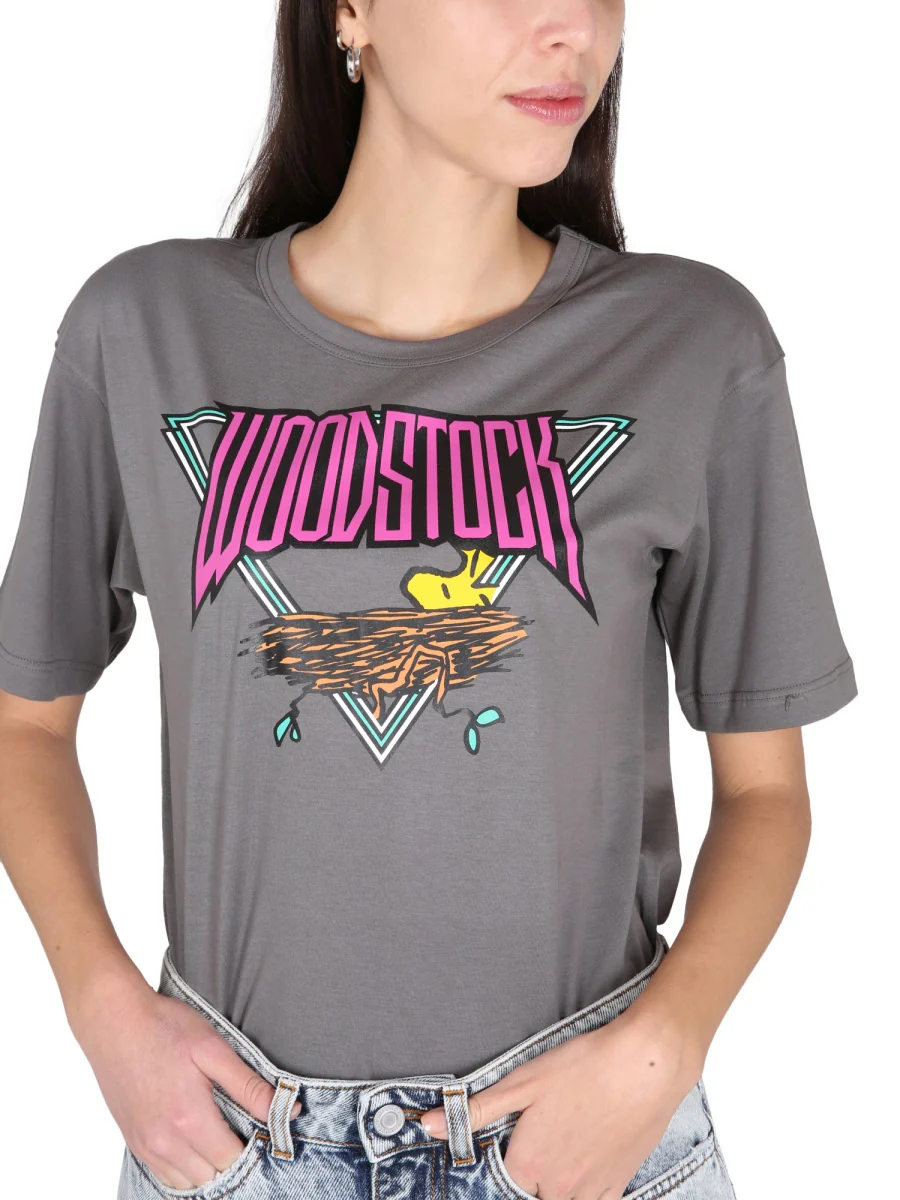 Philosophy Di Lorenzo Serafini Peanuts Print Women's T-Shirt with Necklace - Image 4