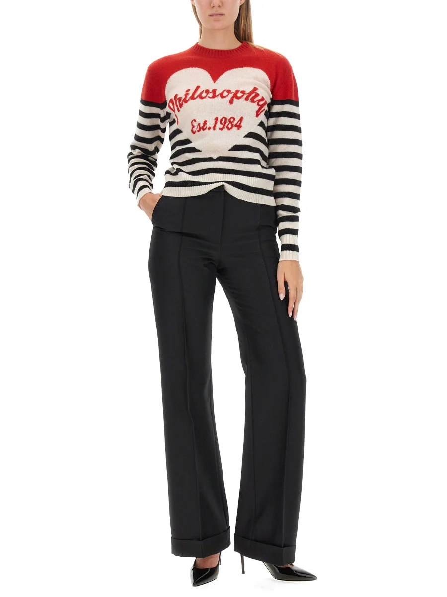 PHILOSOPHY DI LORENZO SERAFINI Regular Fit Logo T-Shirt - Image 2