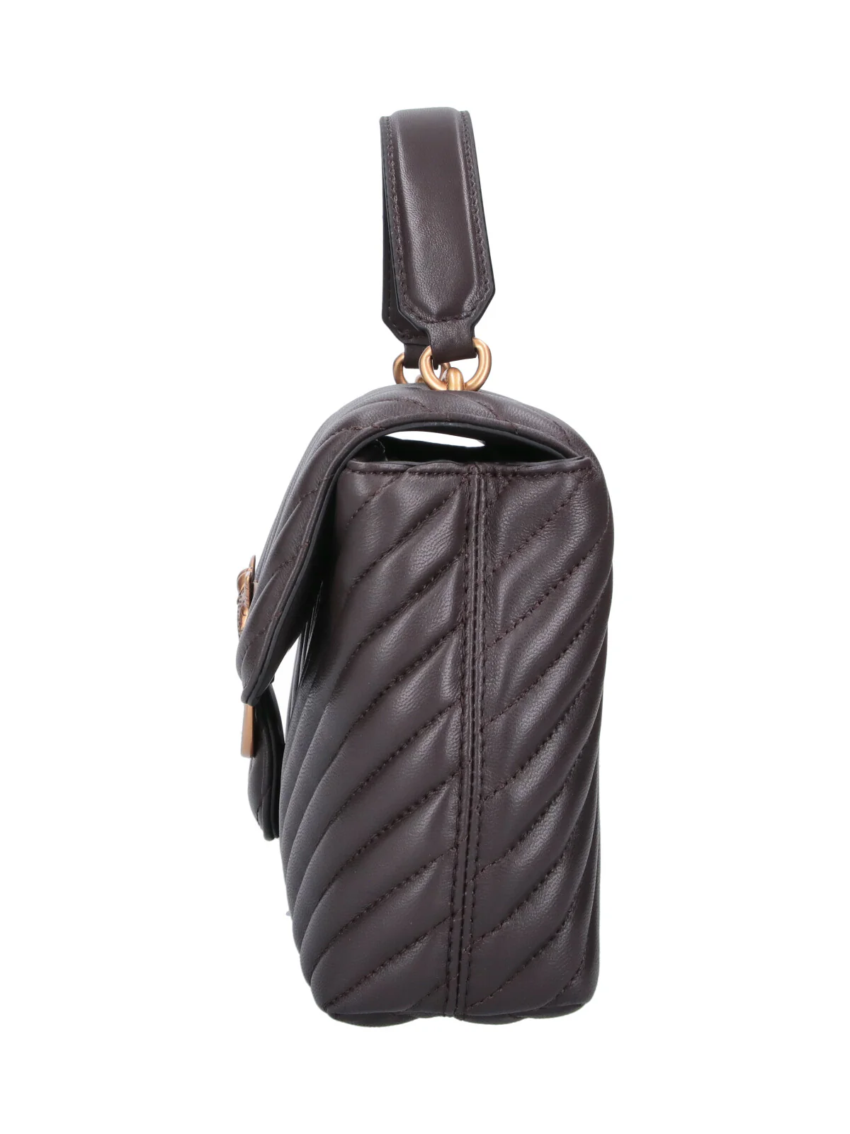 Pinko Genuine Leather Shoulder Bag with Cotton Lining - Image 5