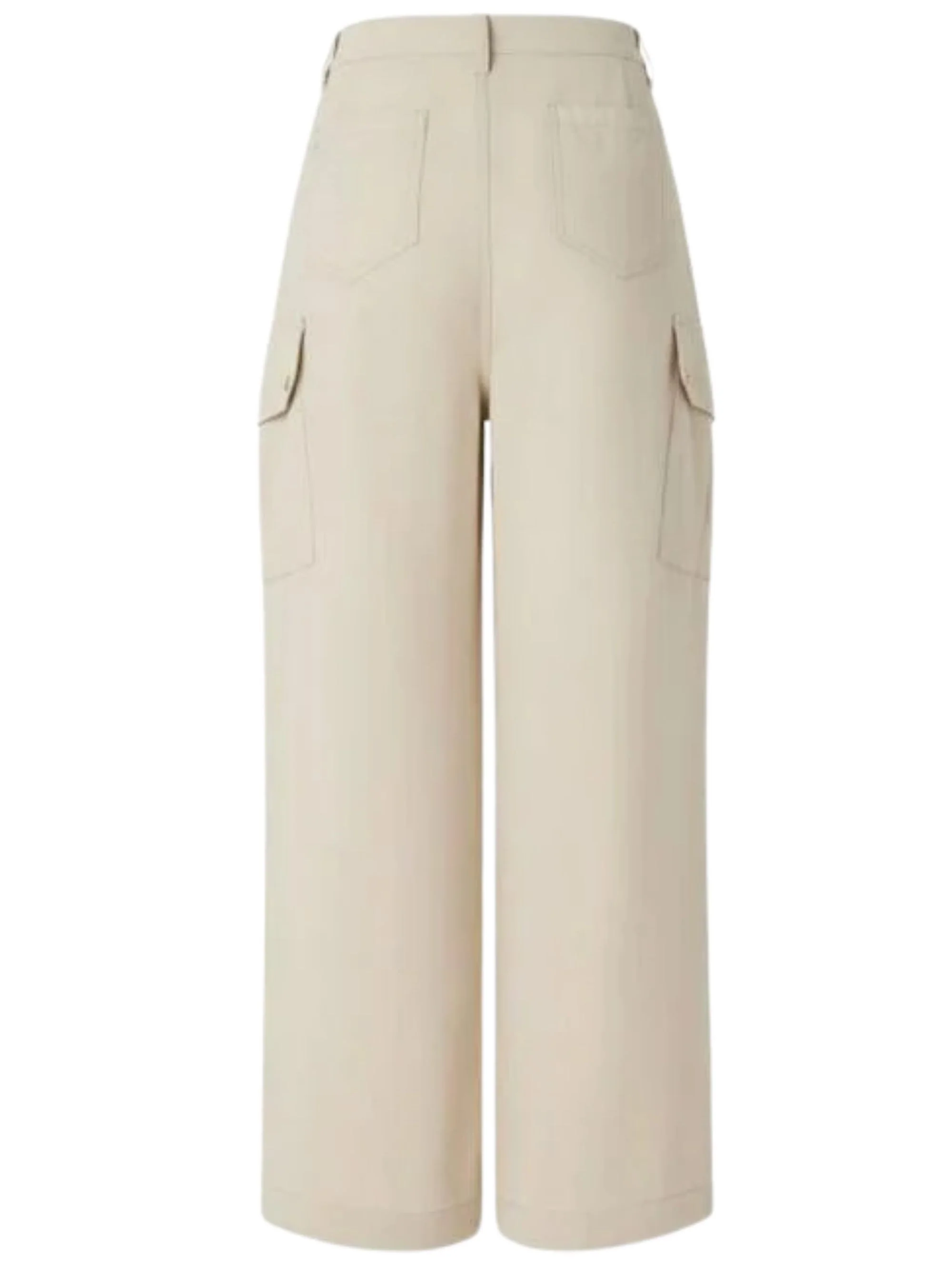 Pinko Pantaloni Realizzati in Twill di Puro Cotone Dalla Mano Increspata E Al Contempo Fluida - Image 2