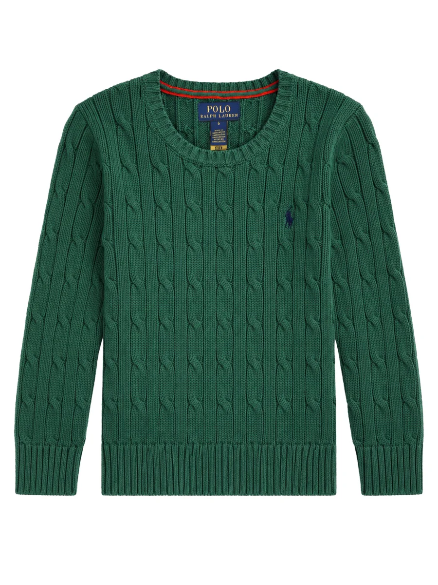 Polo Ralph Lauren Cable Knit Long Sleeve Mini Sweater for Baby