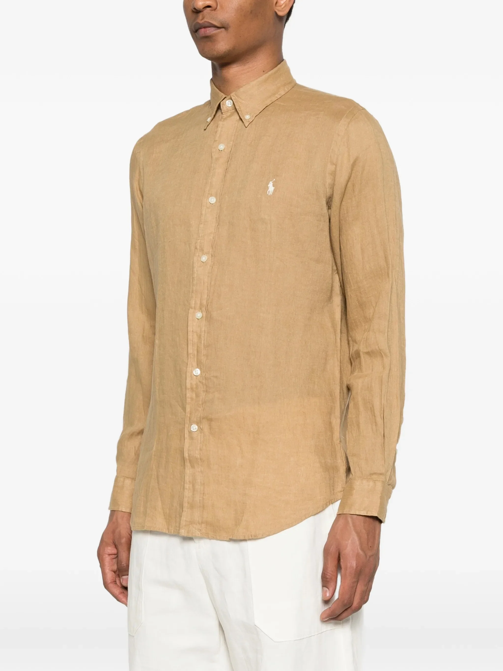 Polo Ralph Lauren Custom-Fit Button-Down Collar Long Sleeve Shirt - Size M - Image 5