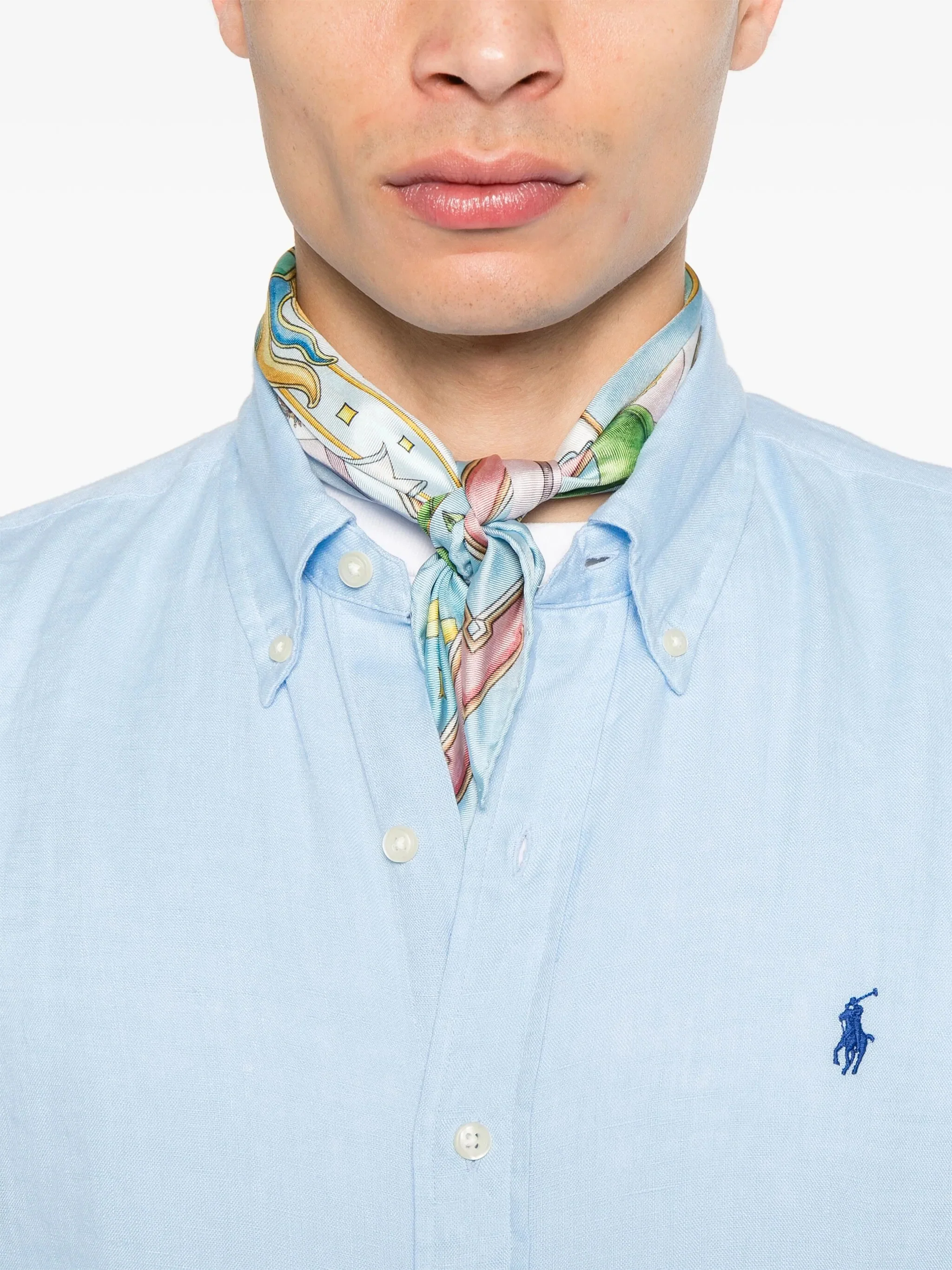 Polo Ralph Lauren Custom-Fit Button-Down Long Sleeve Shirt - Size M - Image 5