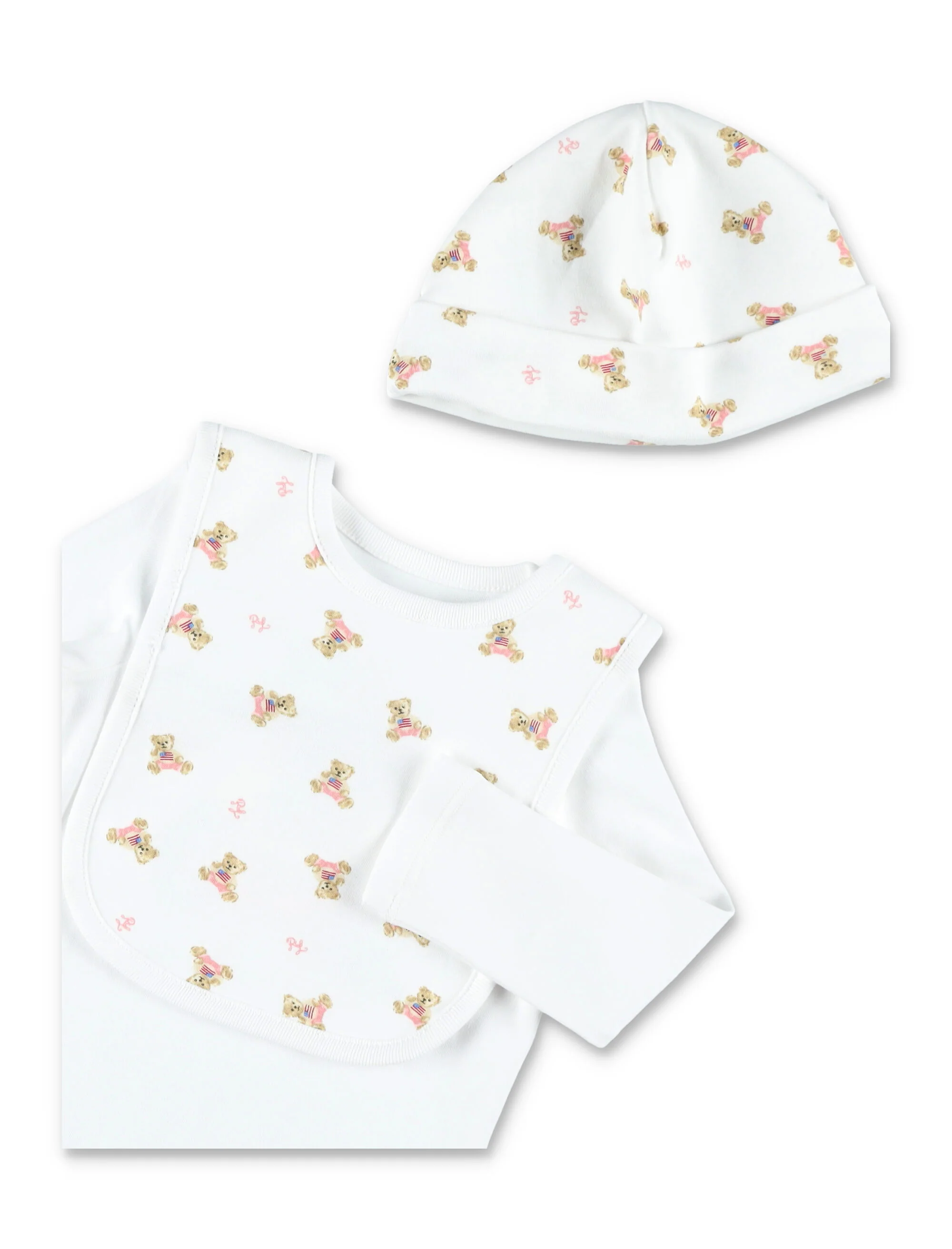 Polo Ralph Lauren Mini 3-Piece Cotton Gift Set for Girls - Image 3