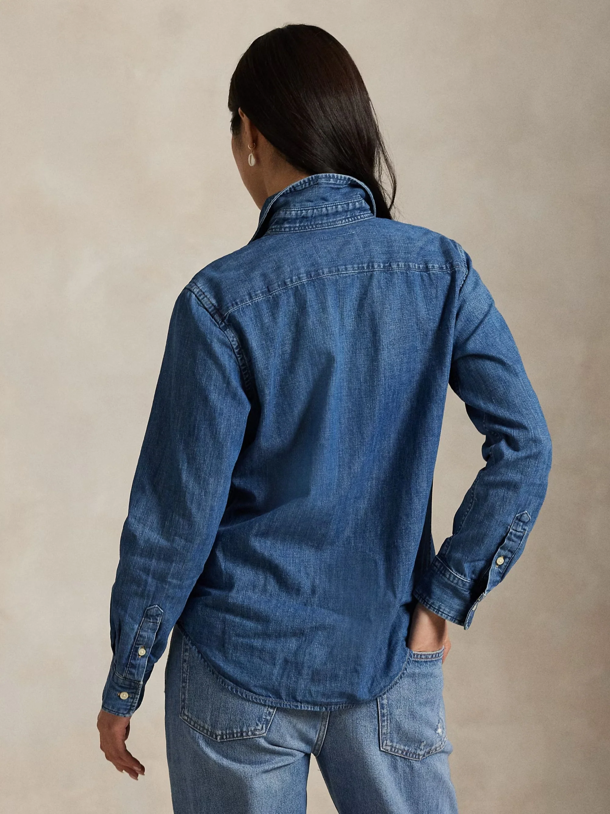 Polo Ralph Lauren Slim Fit Denim Shirt for Women - Image 3