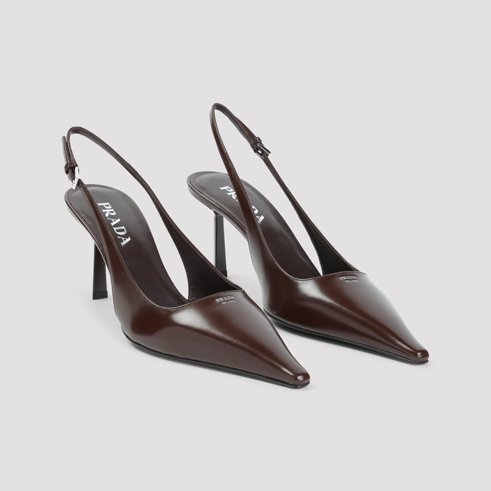 Prada Calf Leather Pumps with 7.5cm Heel - Image 5