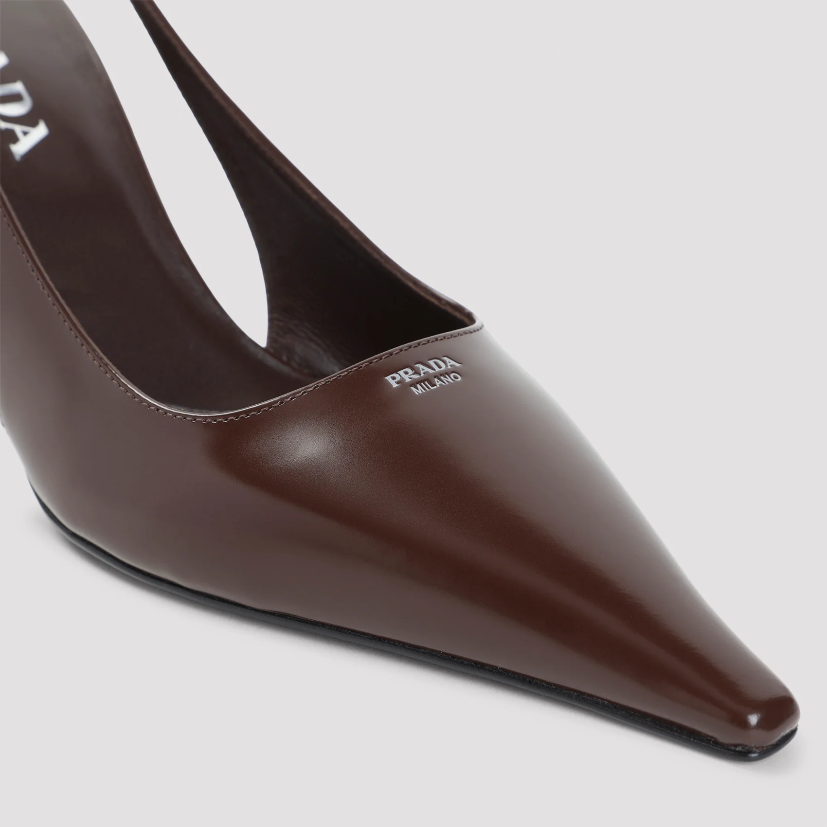 Prada Calf Leather Pumps with 7.5cm Heel - Image 6