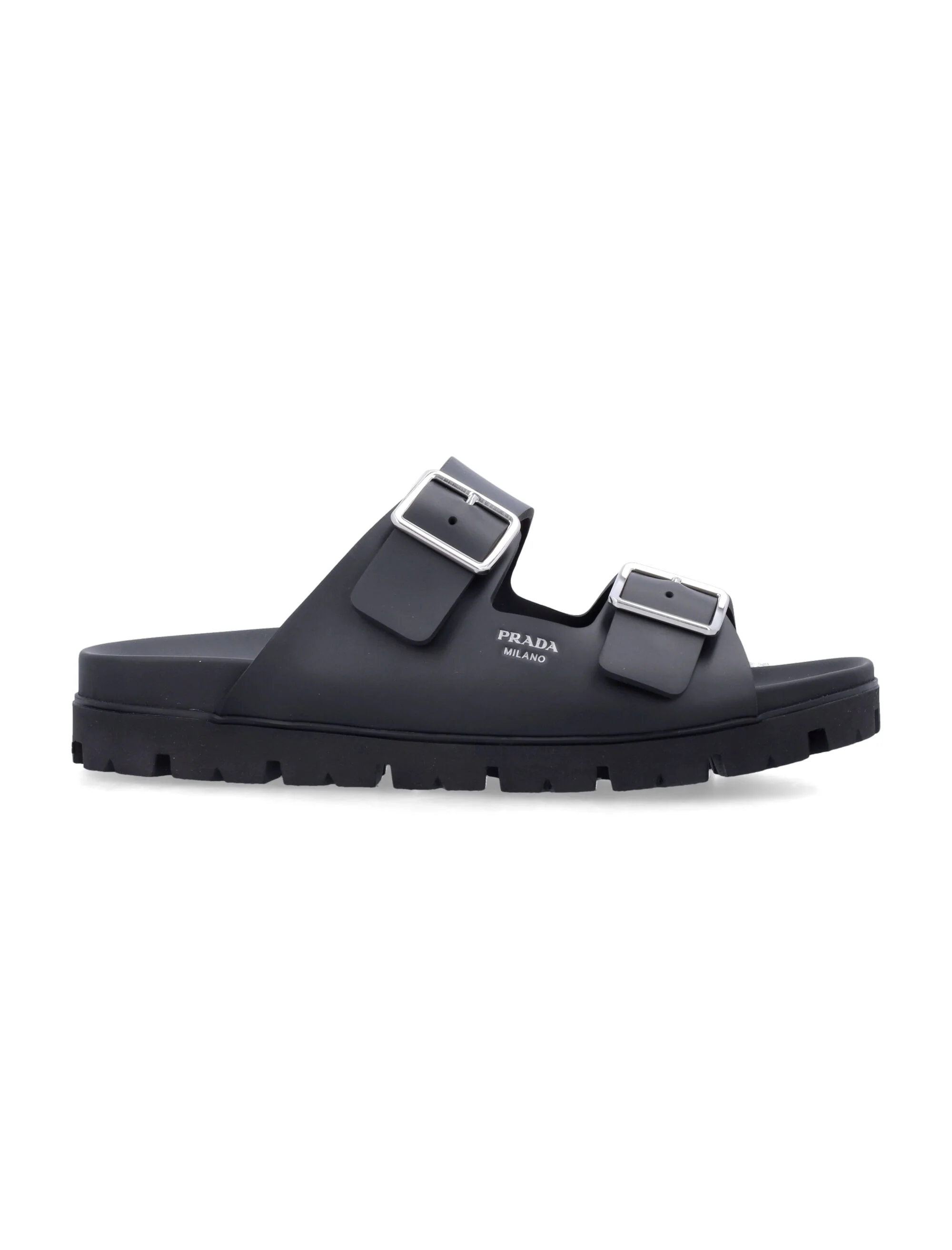 Prada Rubber Strap Sandals