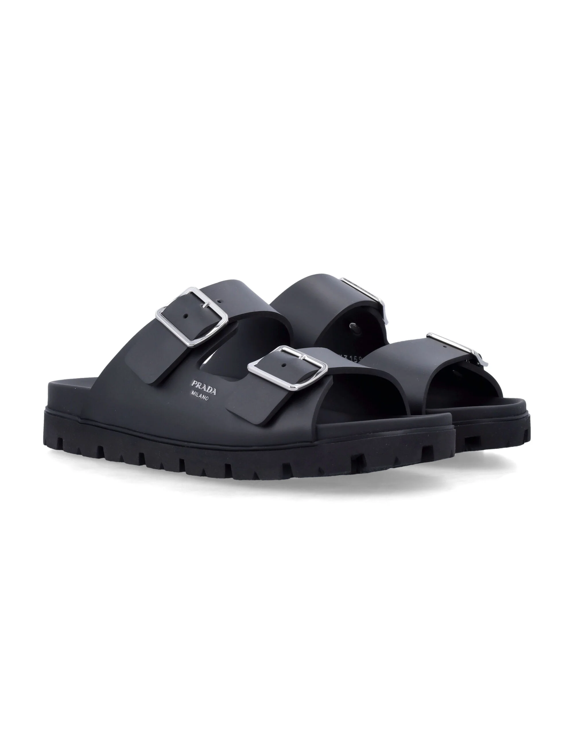 Prada Rubber Strap Sandals - Image 2