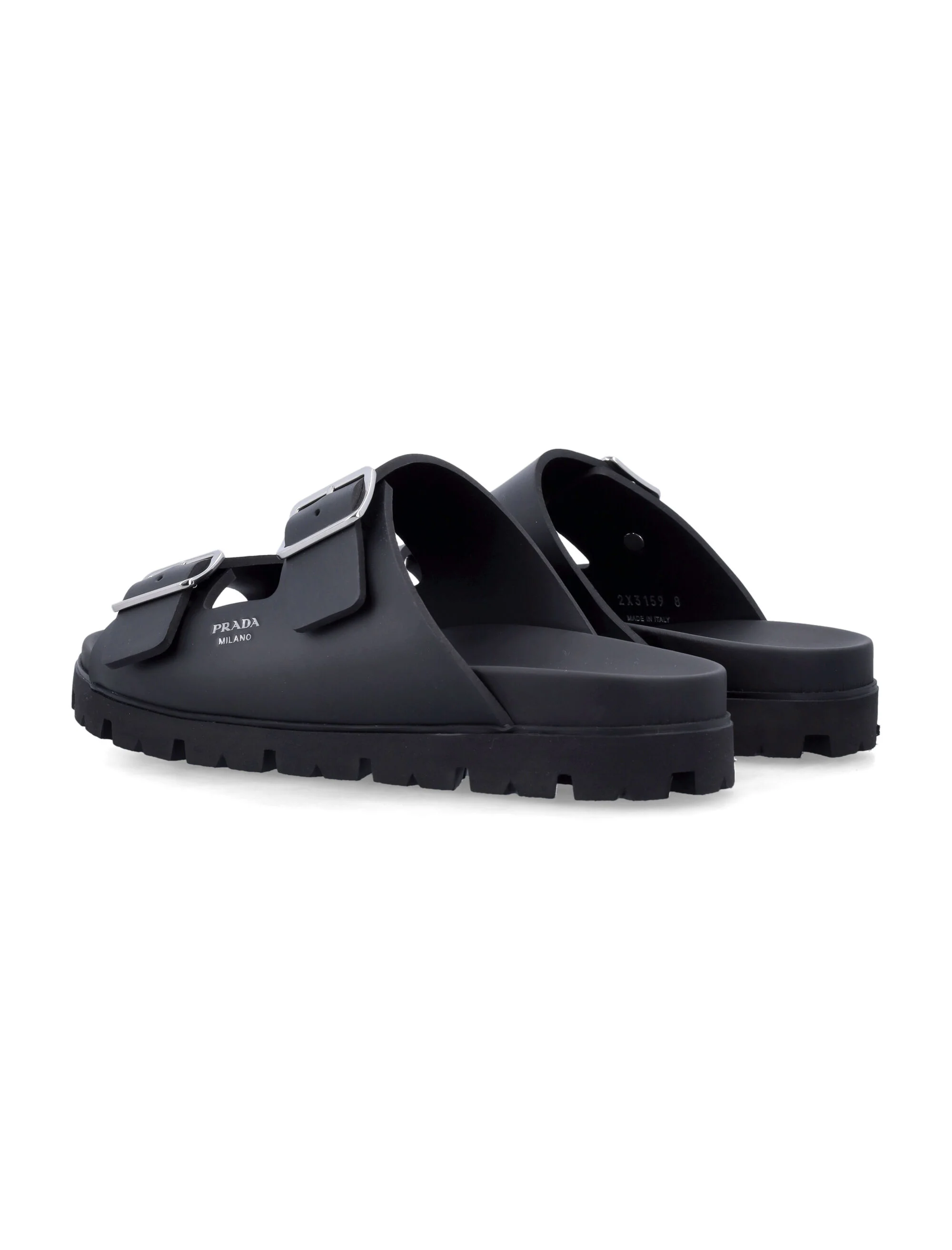 Prada Rubber Strap Sandals - Image 3