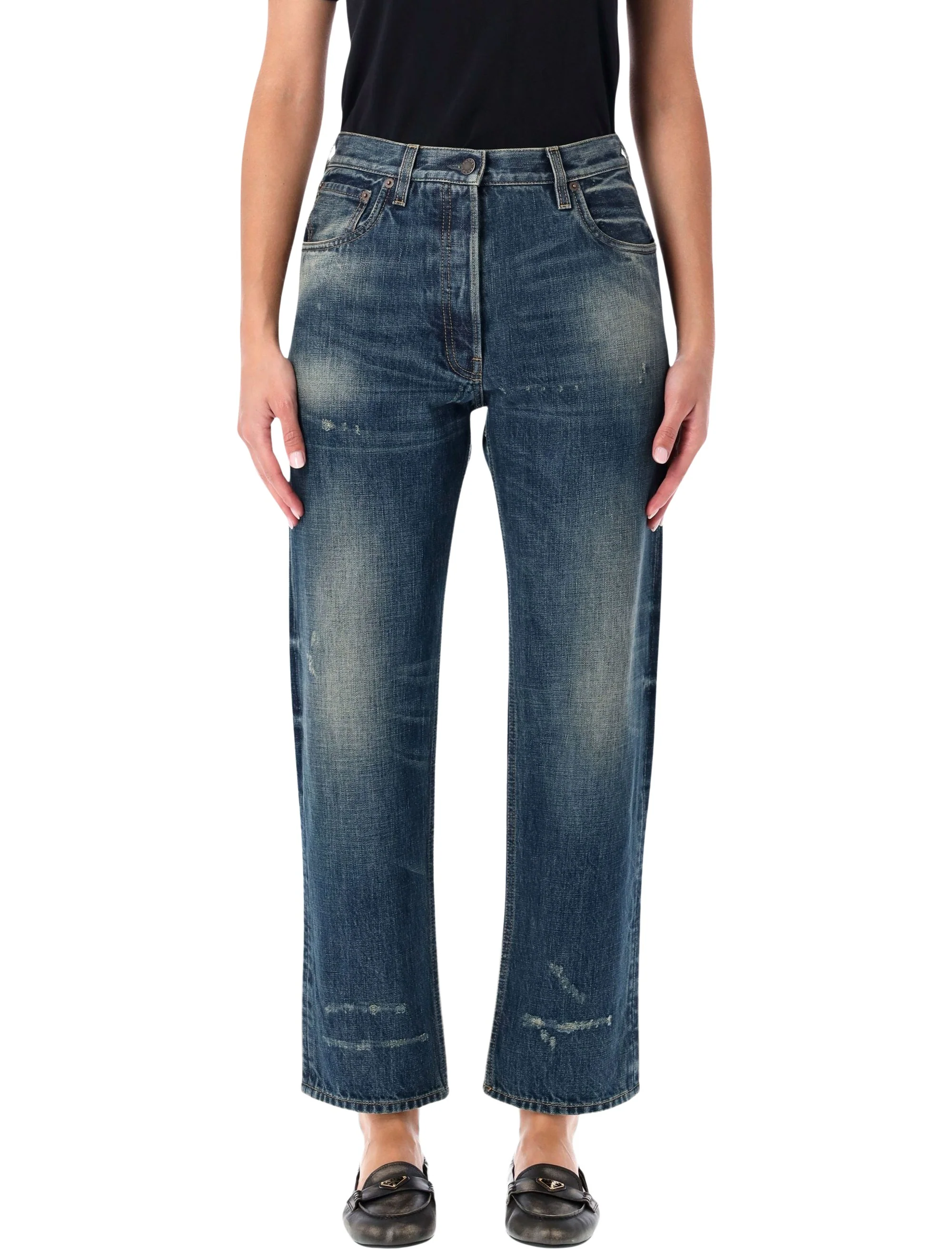 Prada Straight-leg Vintage Wash Jeans