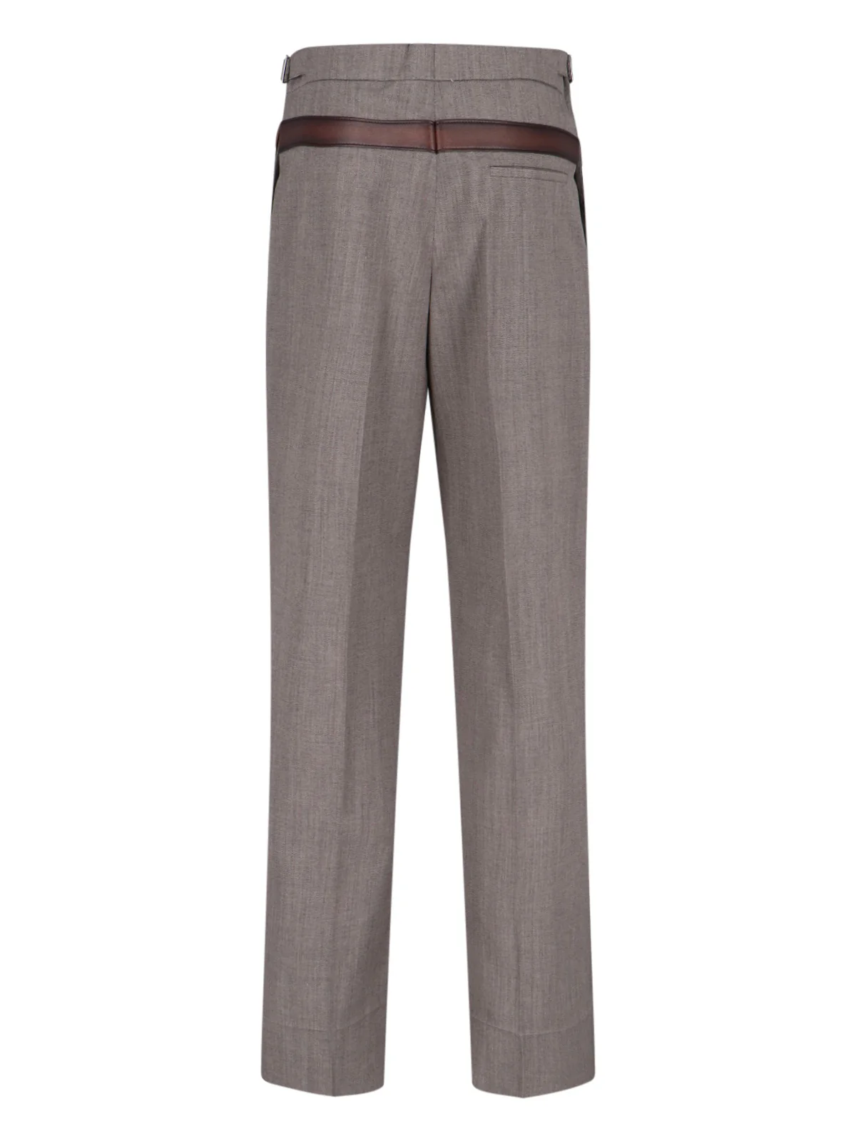 Prada Tailored Wool-Blend Trousers - Image 2