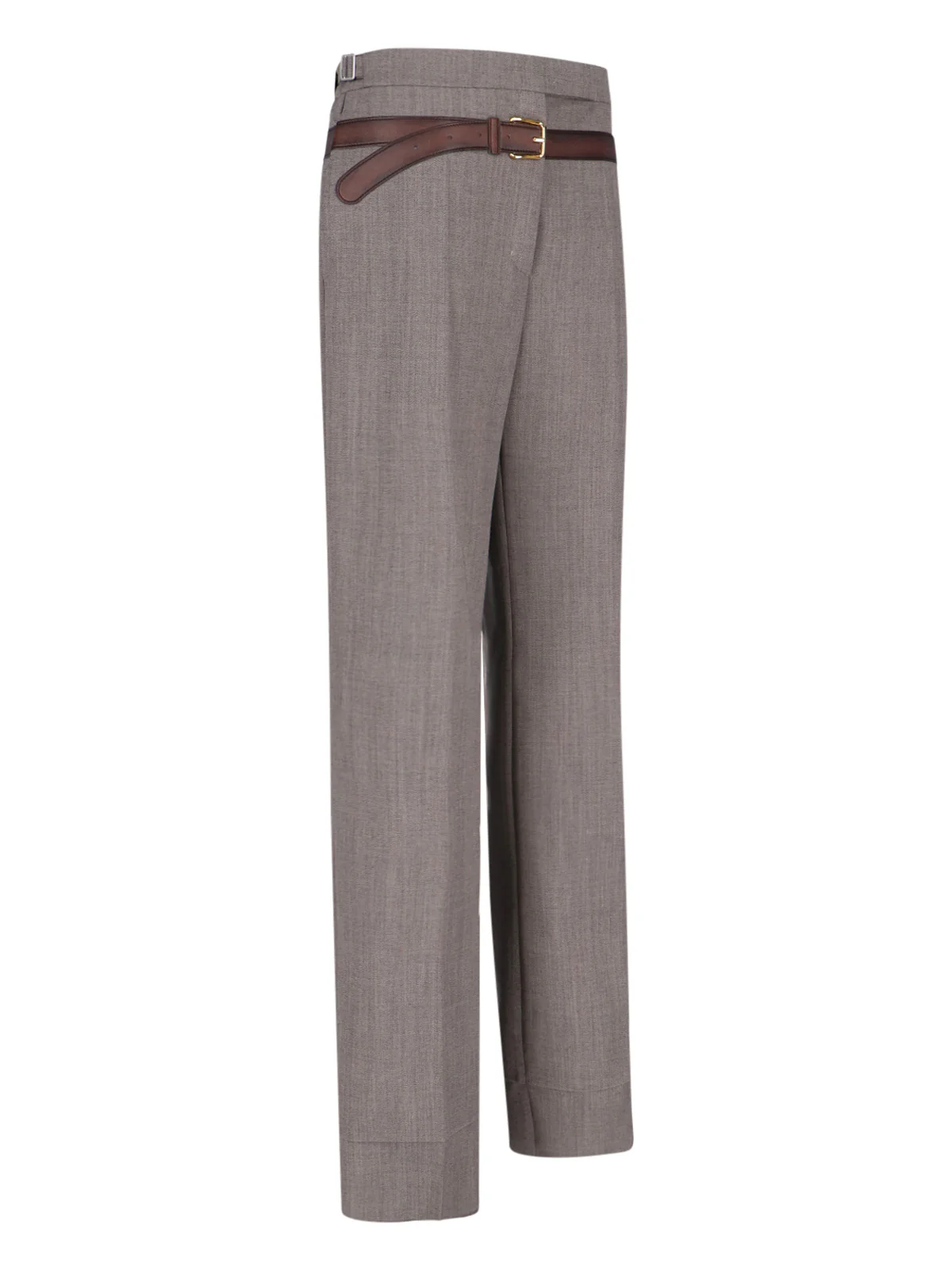 Prada Tailored Wool-Blend Trousers - Image 3
