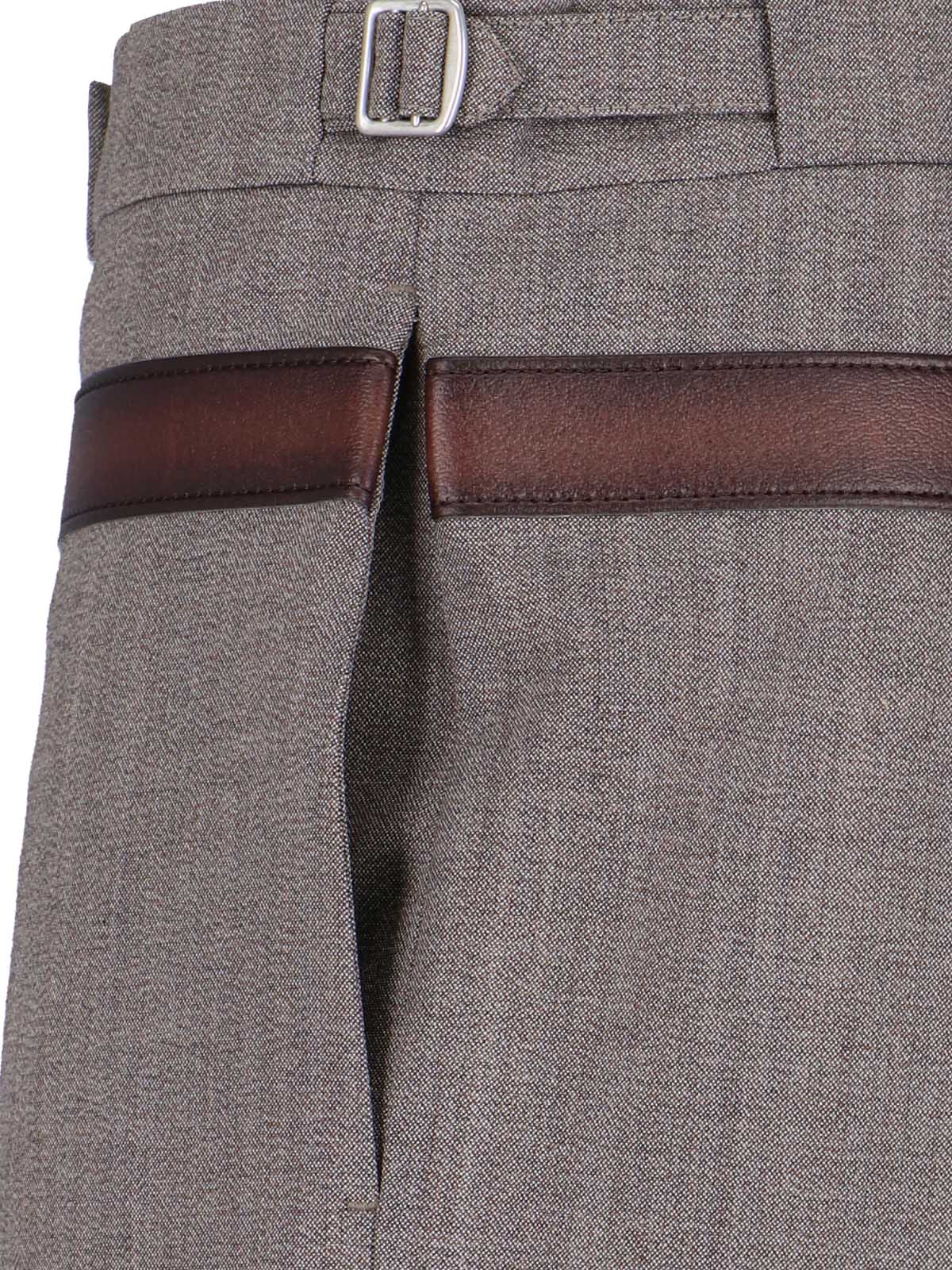 Prada Tailored Wool-Blend Trousers - Image 4
