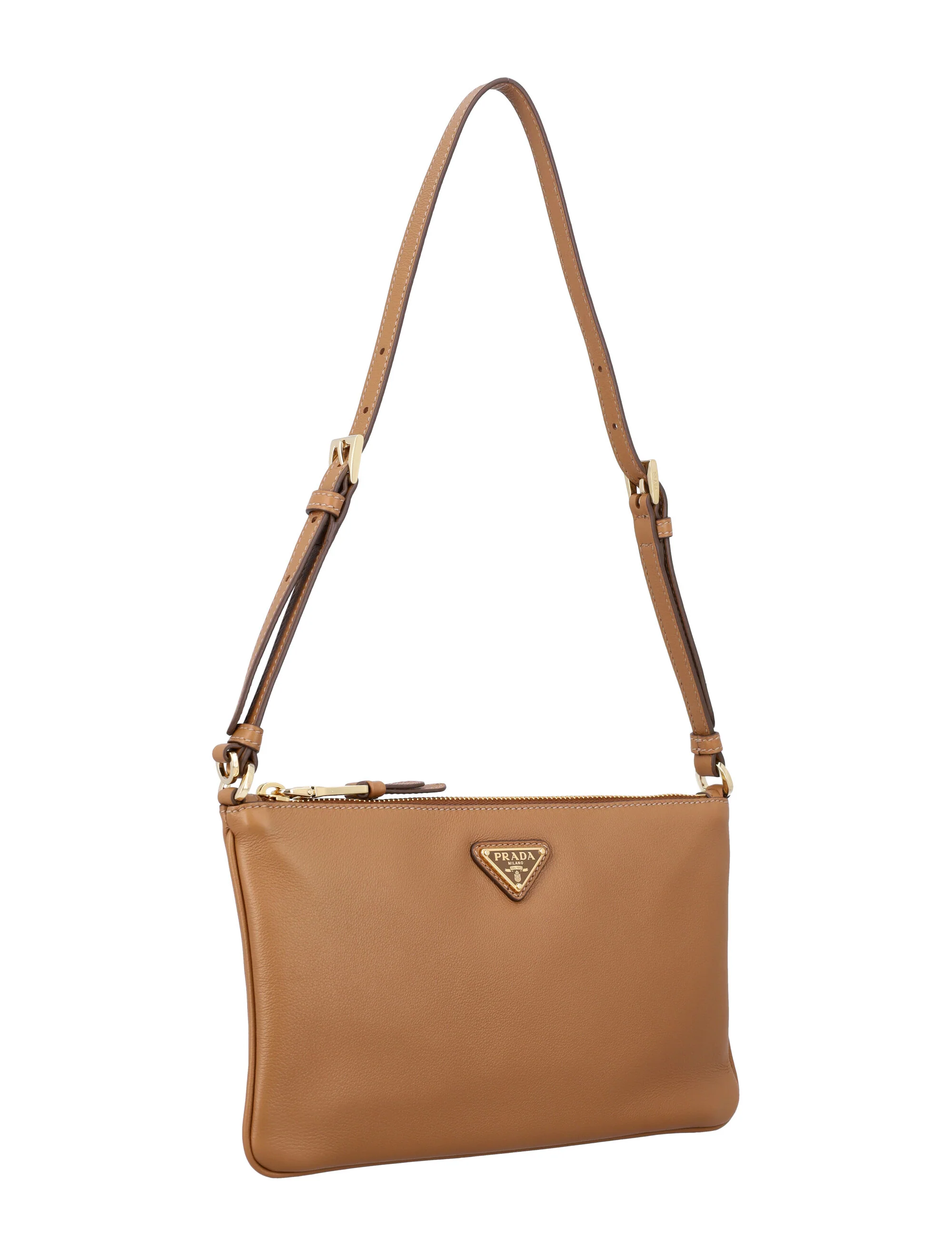 Prada Triangle-logo Leather Shoulder Bag - Image 2