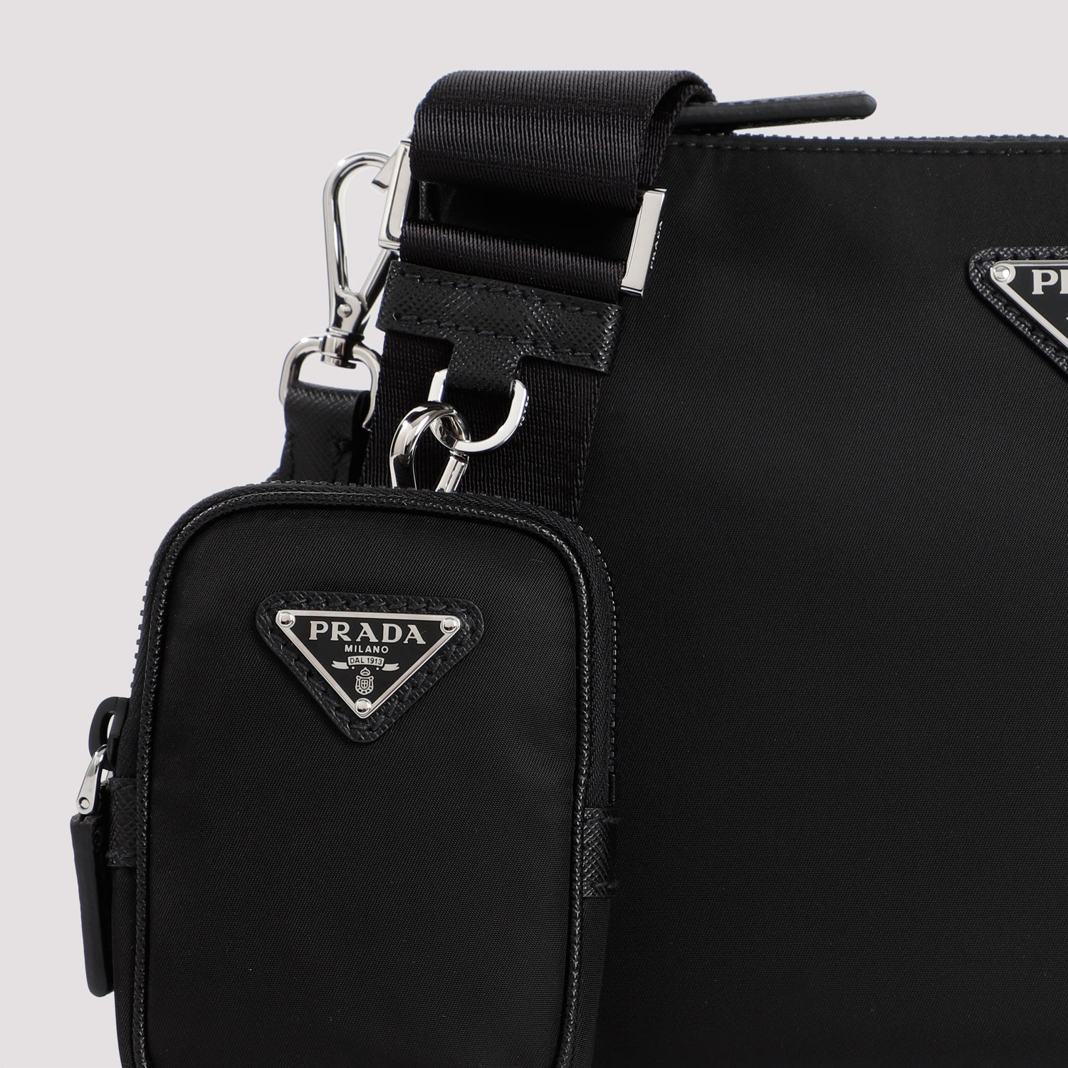 Prada Unisex Recycled Polyamide Mini Bandolier Bag (W 24.5 cm x H 17 cm x D 6.5 cm) - Image 6