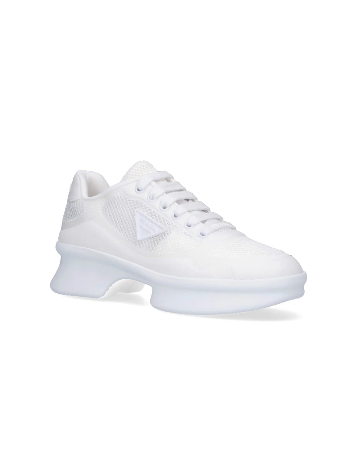 Prada Women’s Leather & Fabric Sneakers - Image 2