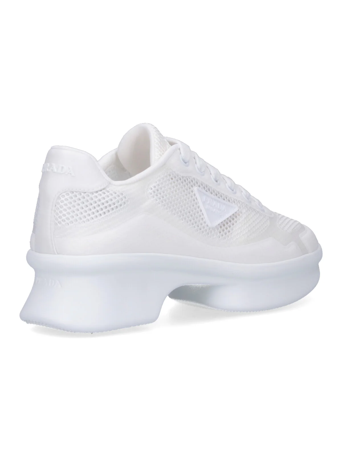 Prada Women’s Leather & Fabric Sneakers - Image 4