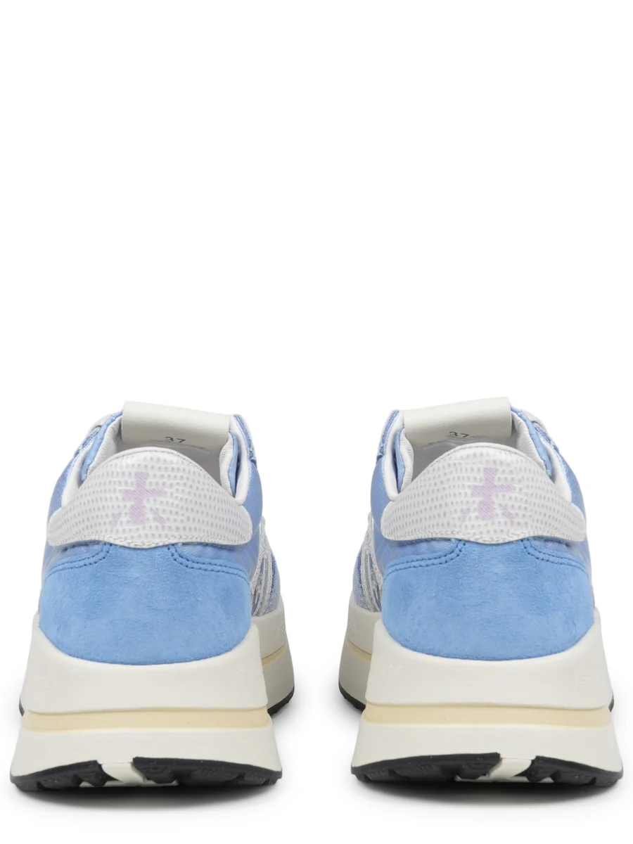 Premiata Women’s Leather Paint Sneaker with 4 cm Sole "Bethcoin" - Image 4