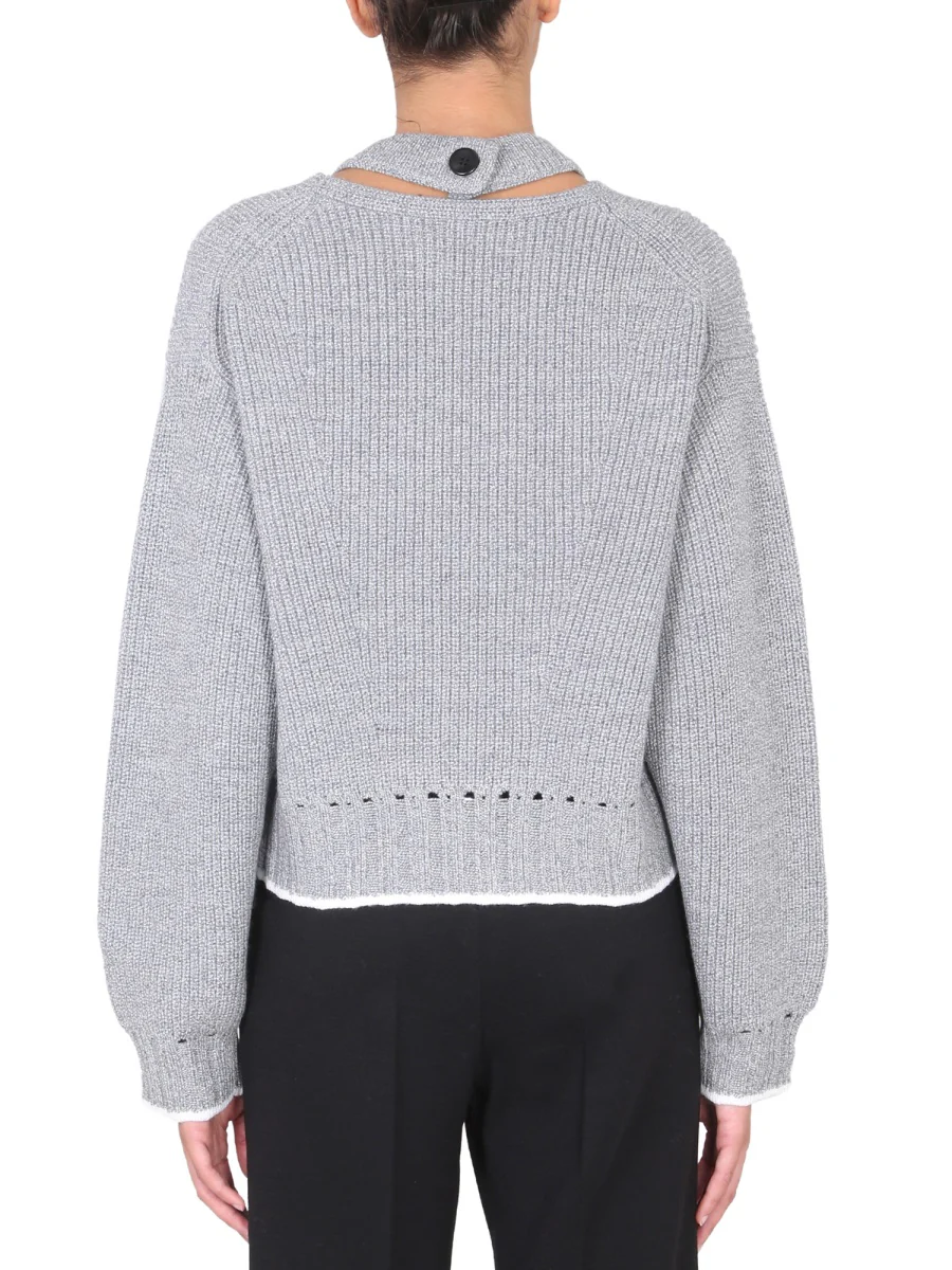 PROENZA SCHOULER WHITE LABEL Turn-Neck Wool T-Shirt for Women - Image 3