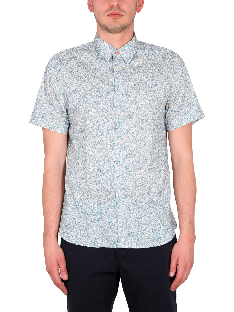 Ps By Paul Smith Wave Print Shirt for Men