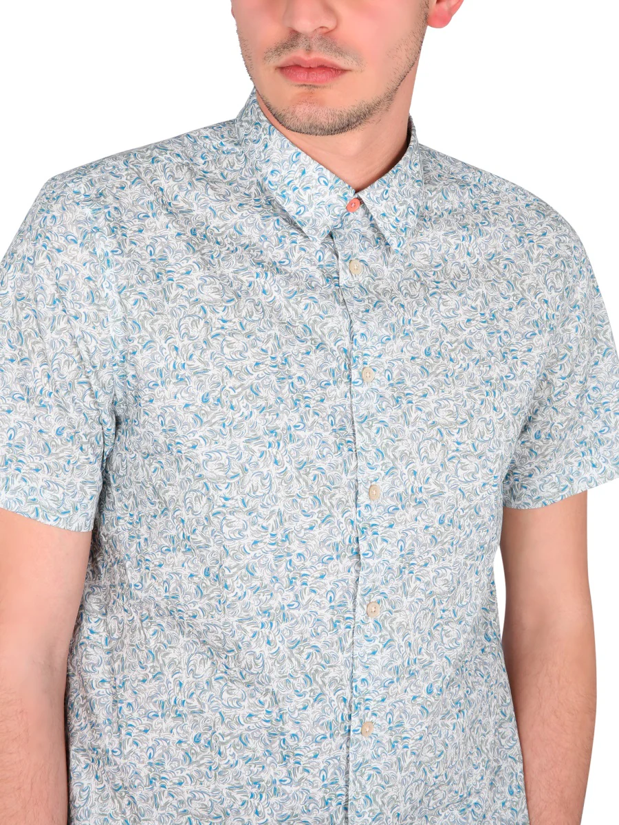 Ps By Paul Smith Wave Print Shirt for Men - Image 4