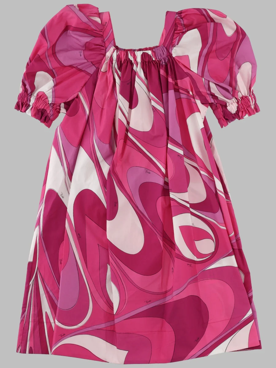 Pucci Mini Soft Fabric Dress for Girls - Image 2