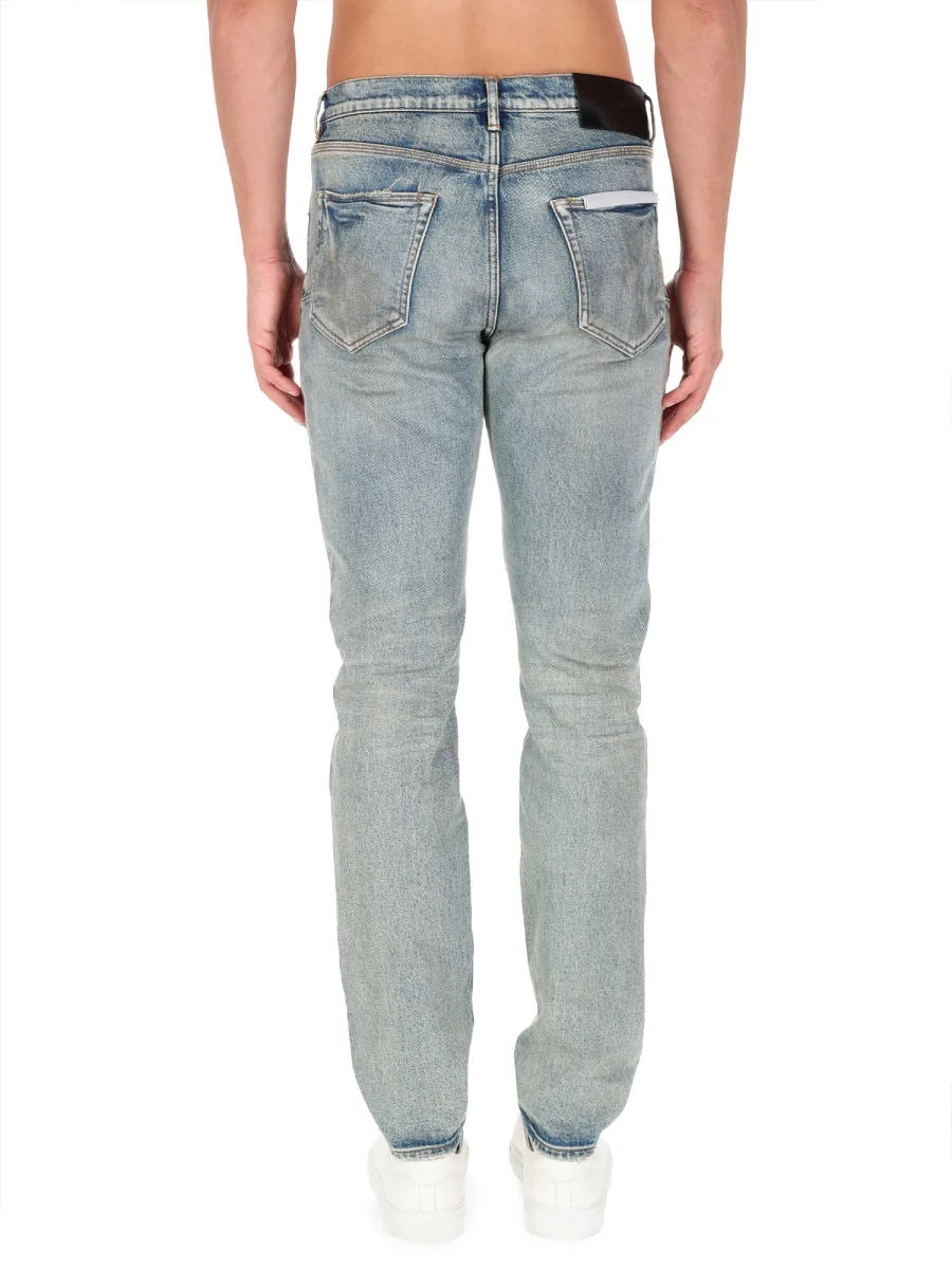 PURPLE BRAND Mid Rise Slim Straight Leg Glow Dirty Jean - Image 4
