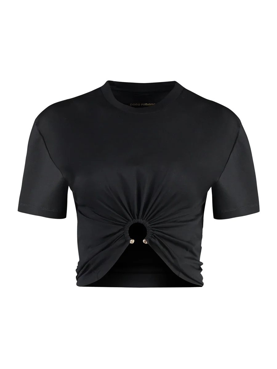 RABANNE Cotton Crew-neck T-shirt