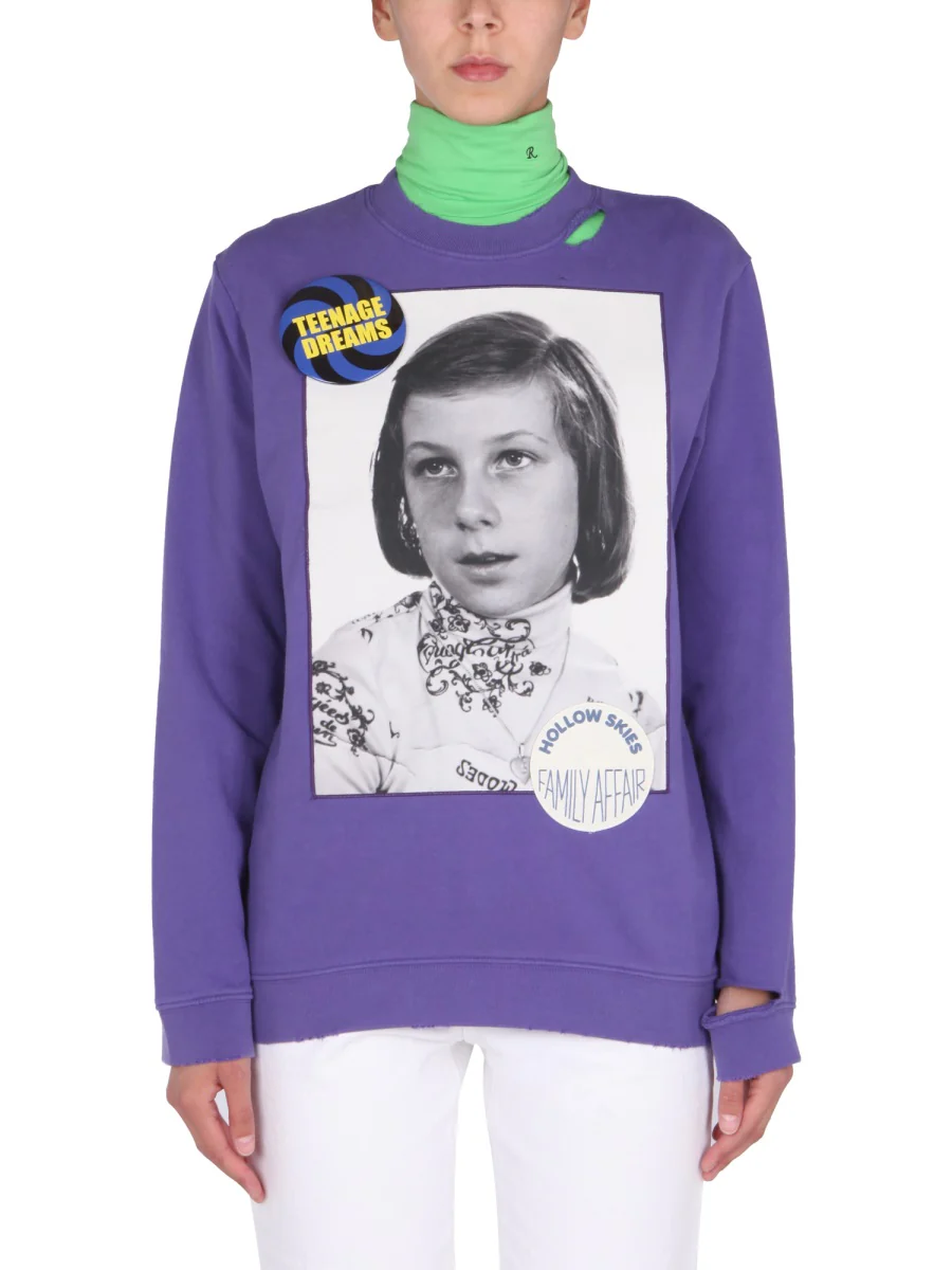 RAF SIMONS Photograph Print Sweatshirt