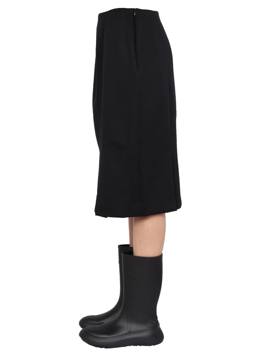 RAF SIMONS STRAIGHT TECHNICAL FABRIC CUT SKIRT - Image 3