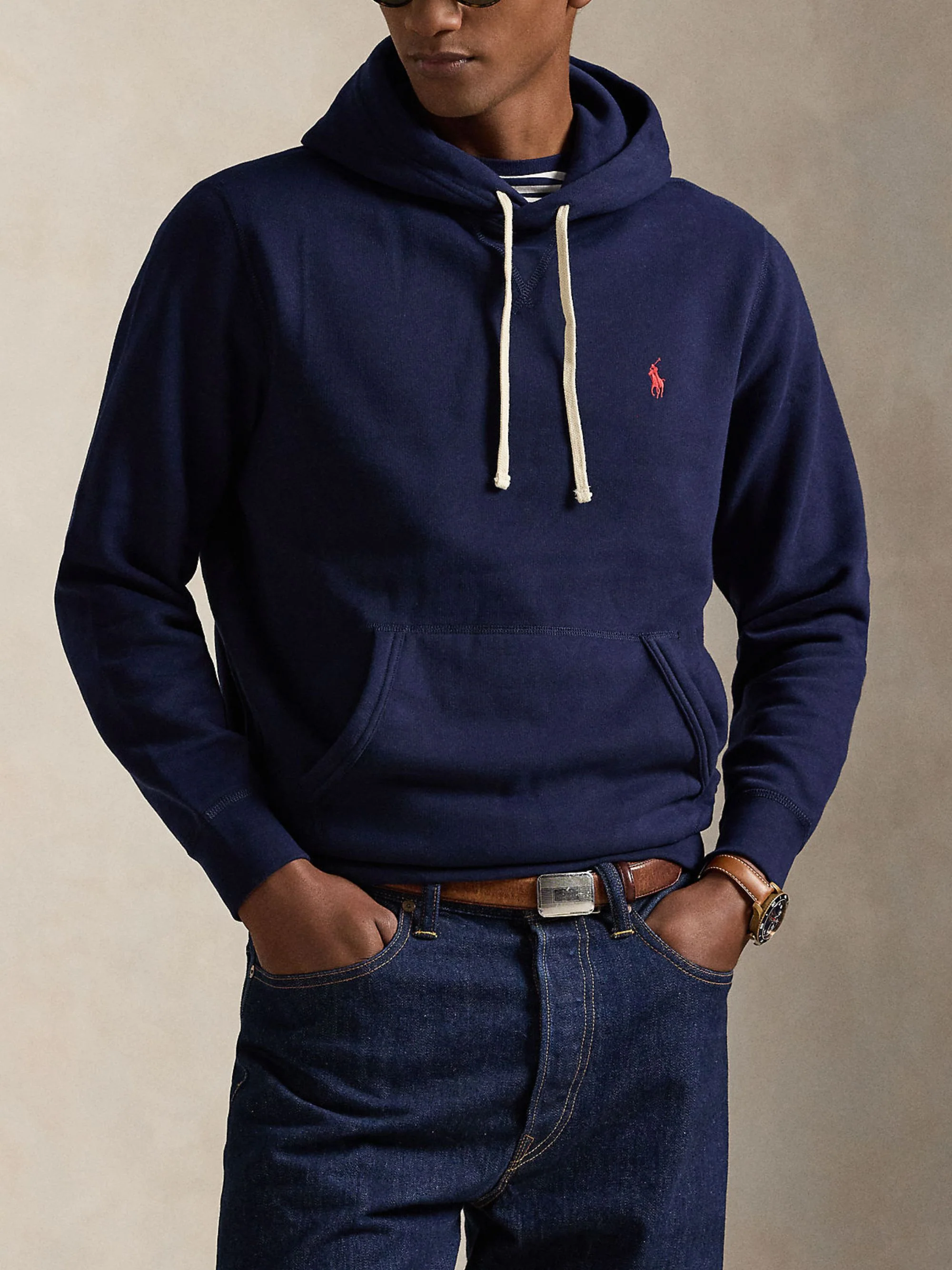 Ralph Lauren Casual Embroidered Hoodie with Drawstring and Pouch Pocket - Image 2