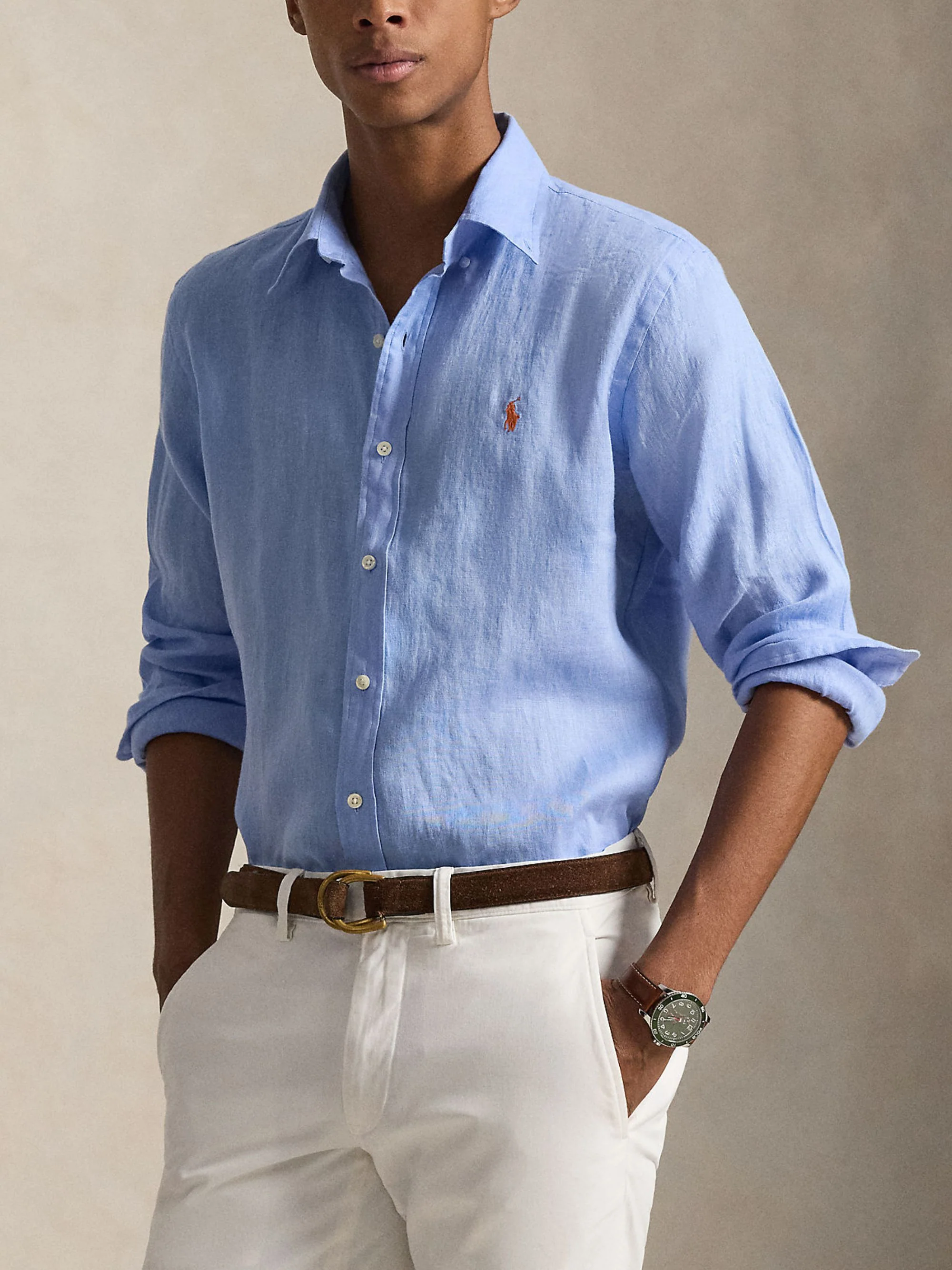 Ralph Lauren Classic Button-Down Shirt for Men - Image 3